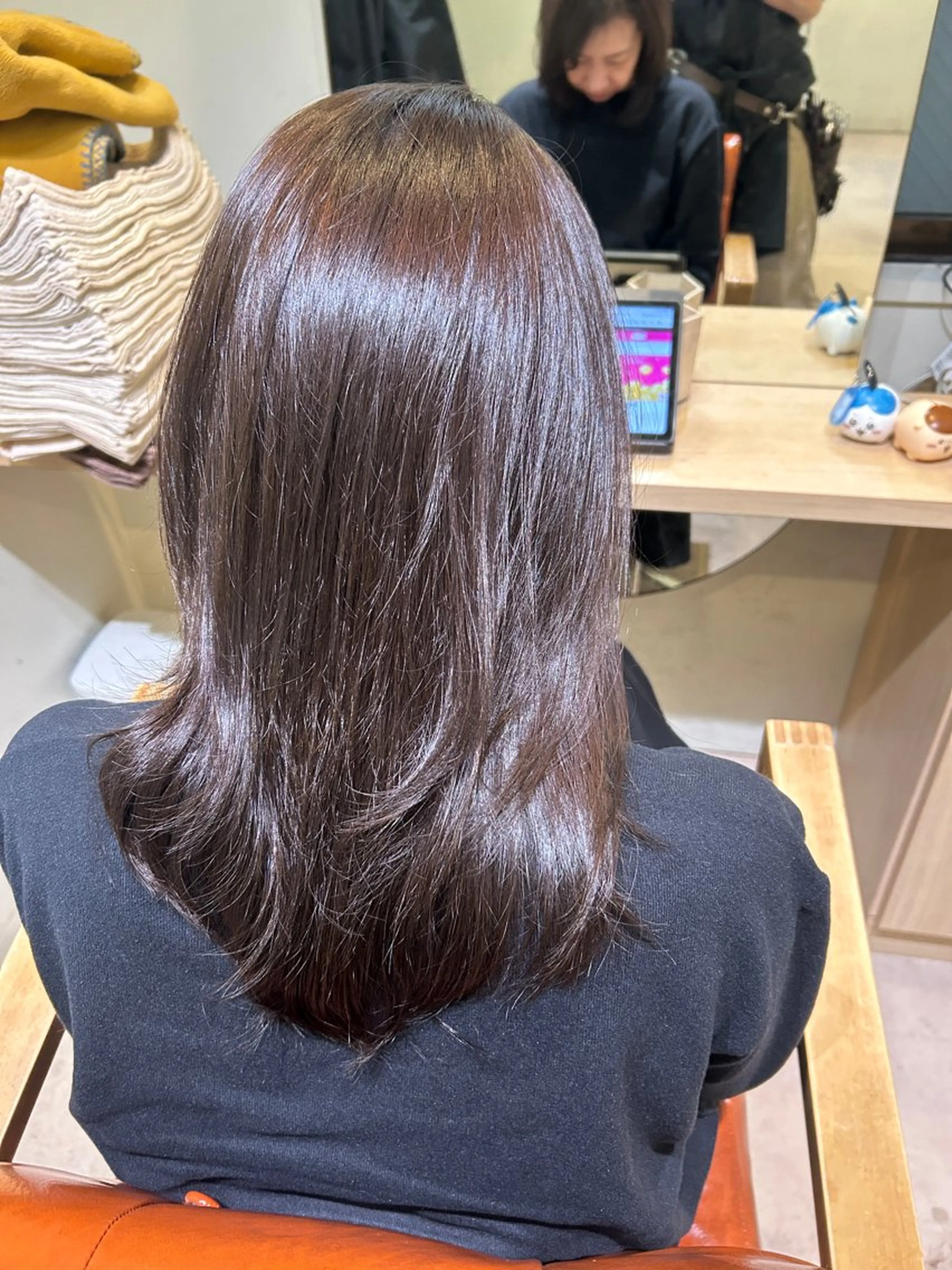 ロング カラー ブリーチ ケアカラー 透明感カラー ハッシュカット ウルフカット カット ヘアカラー トリートメント ヘッドスパ times salon名駅所属・久木原 ゆりのヘアスタイル