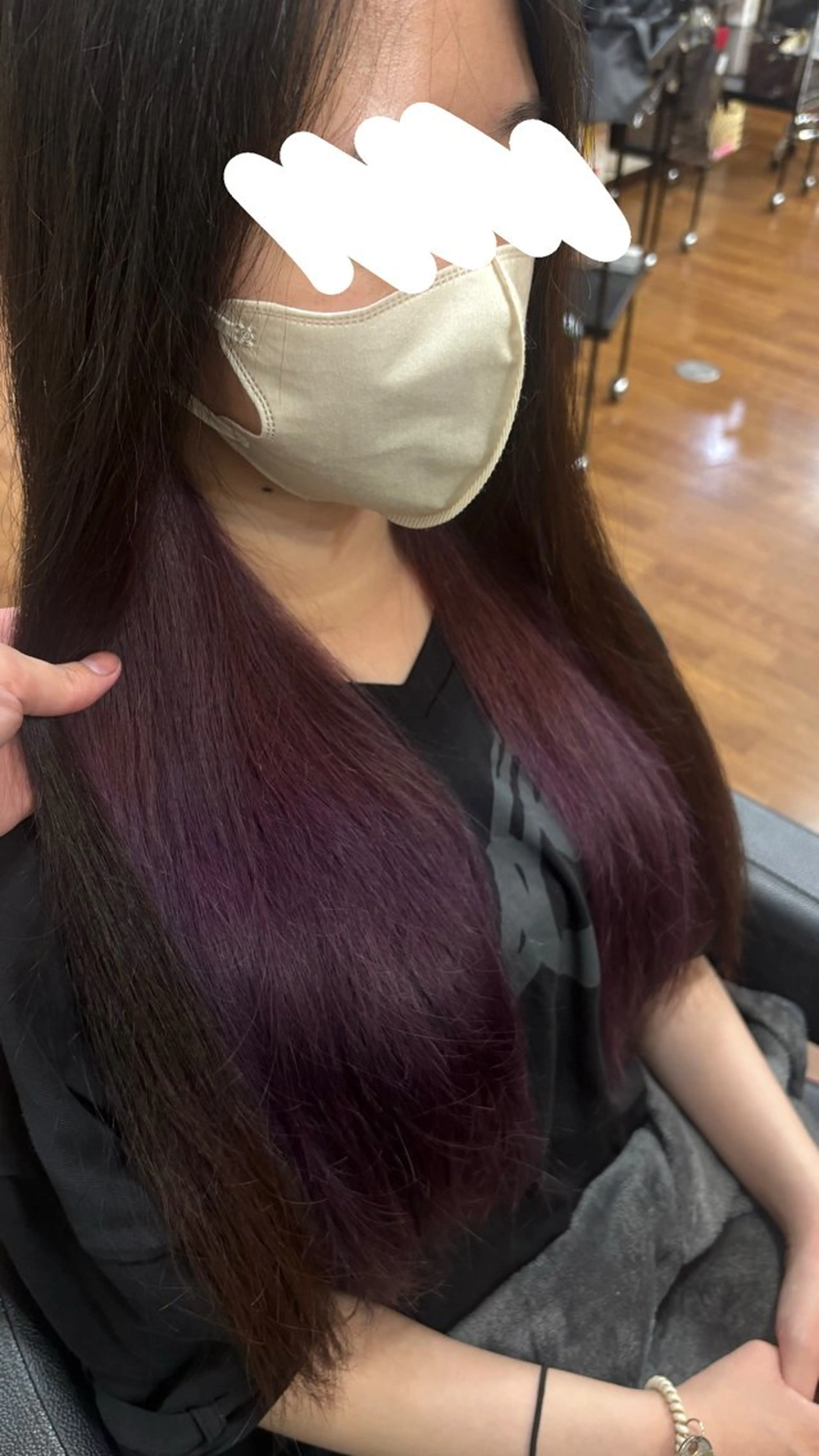 カラー デザインカラー イヤリングカラー インナーカラー ヘアカラー HAIR&MAKE GLOSSY所属・飛彈 優風のヘアスタイル