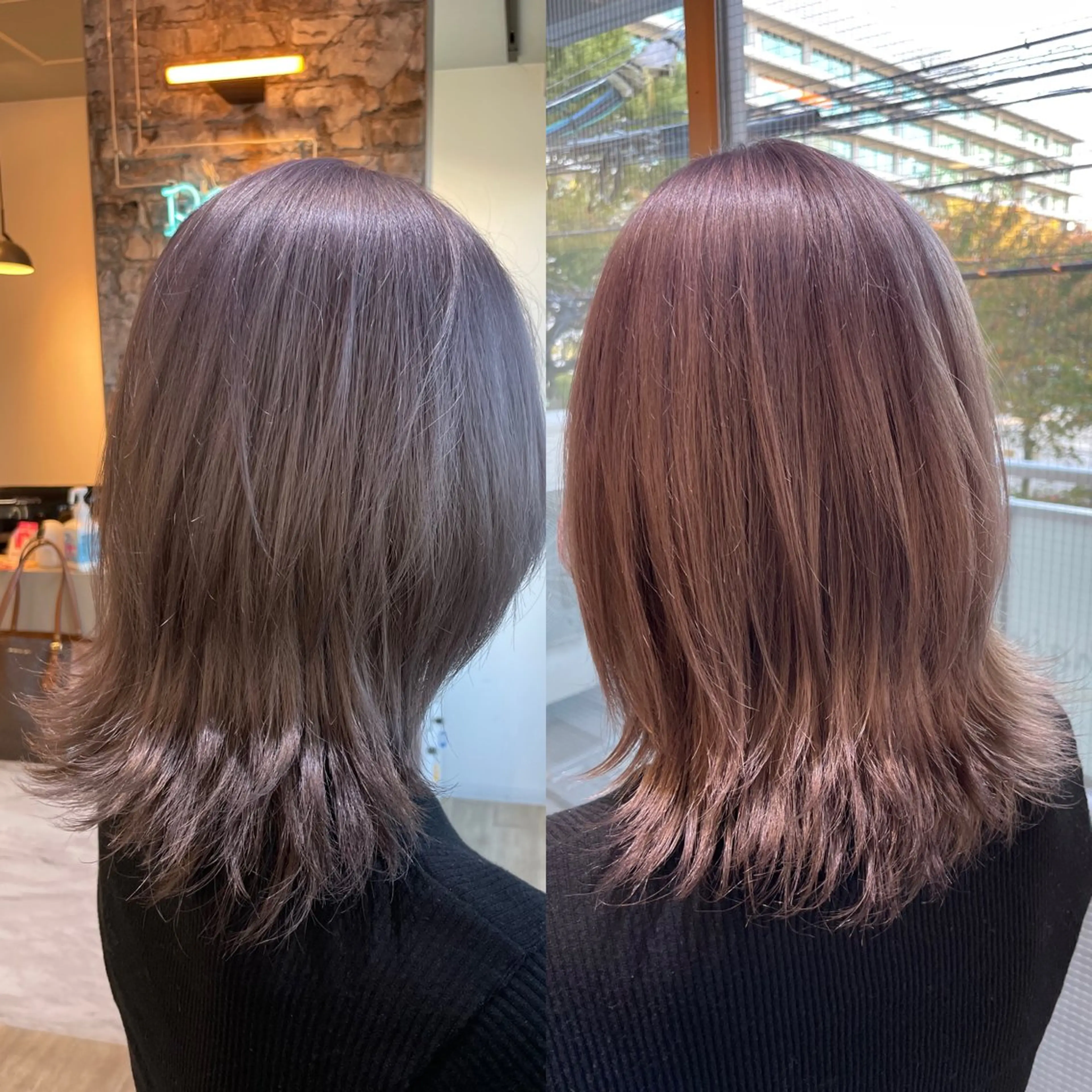 ミディアム カット ヘアカラー トリートメント 加藤 泰輔のヘアスタイル