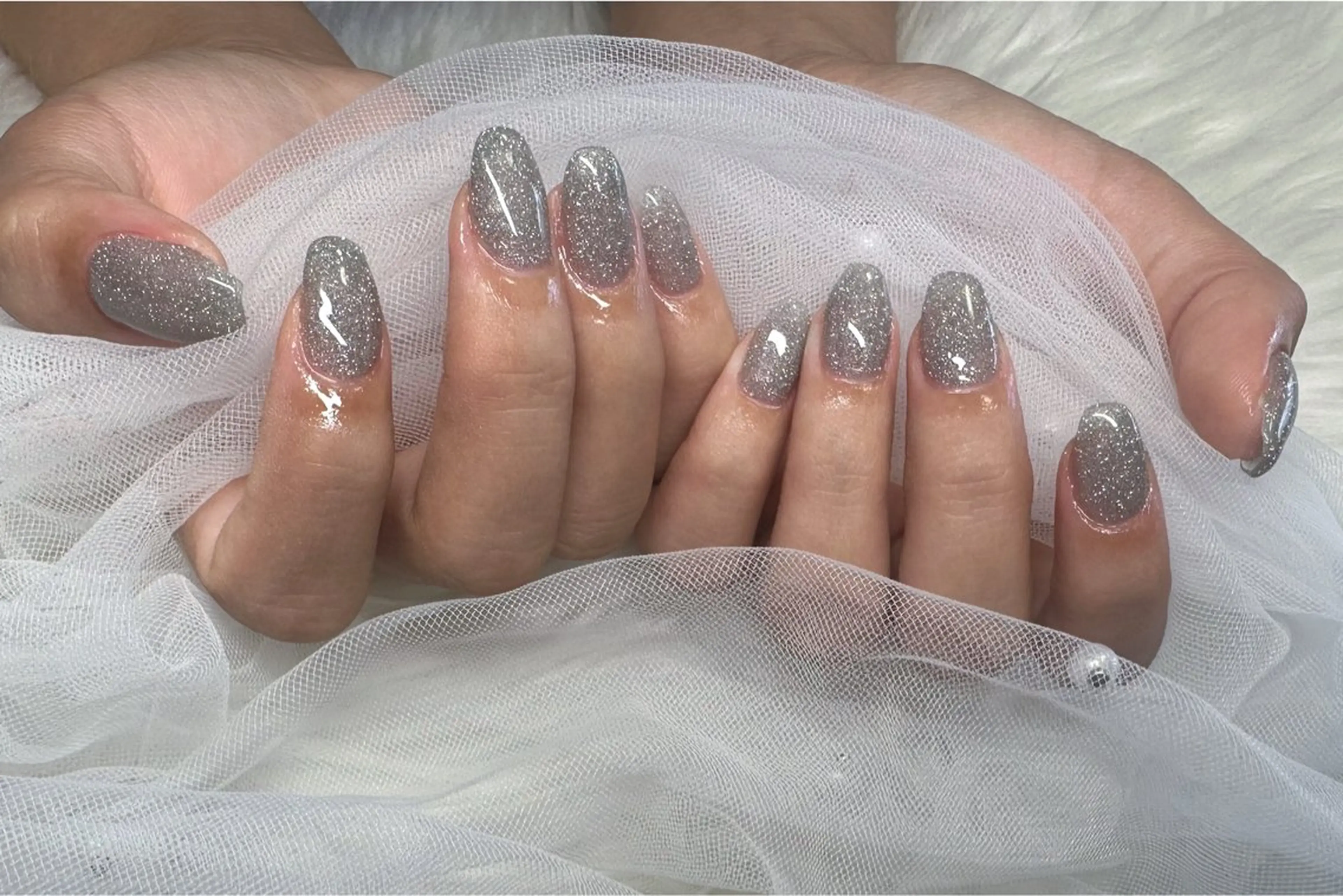 ワンカラーorラメ.ラメグラの写真