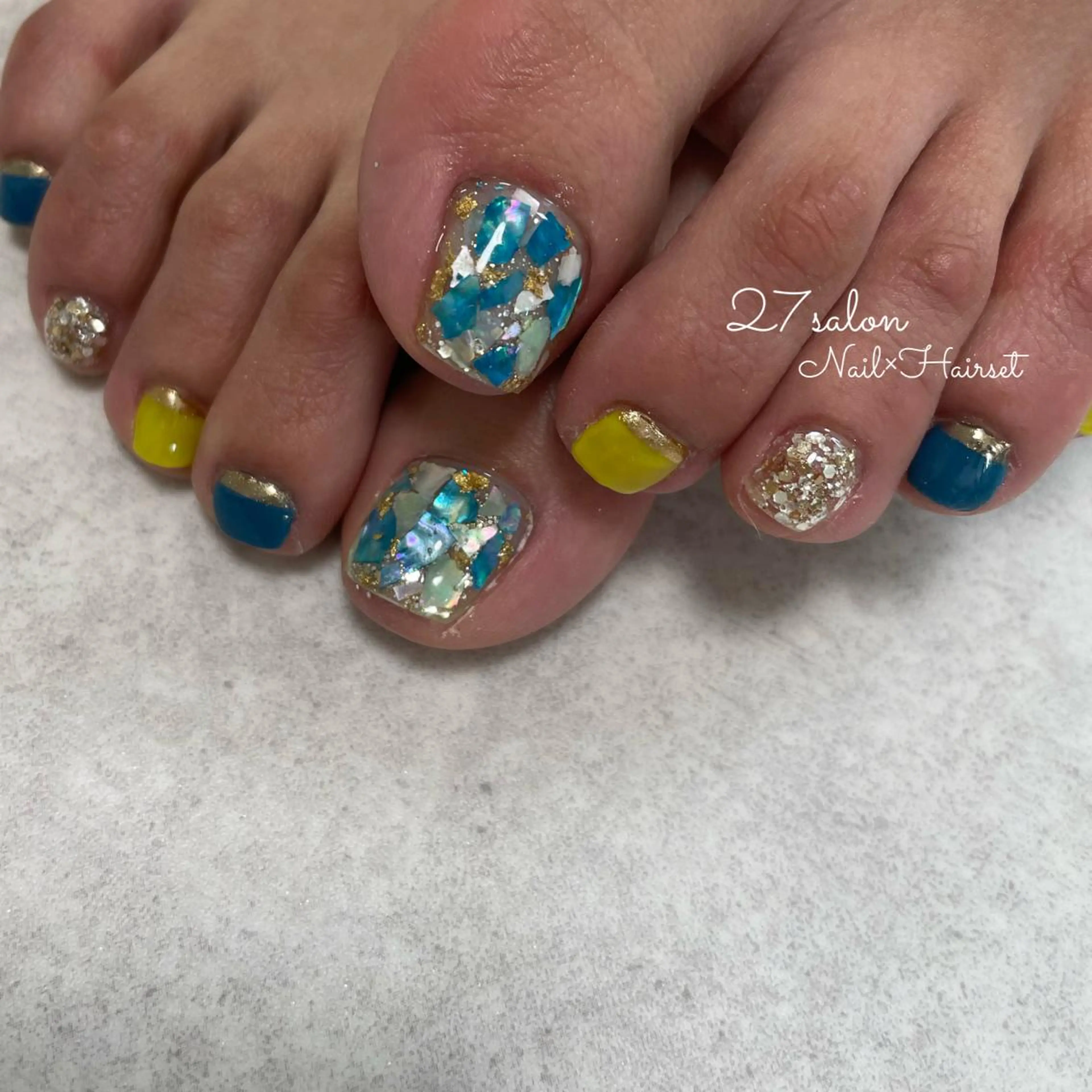 ネイル フットネイル 27salon yuinaのネイルデザイン