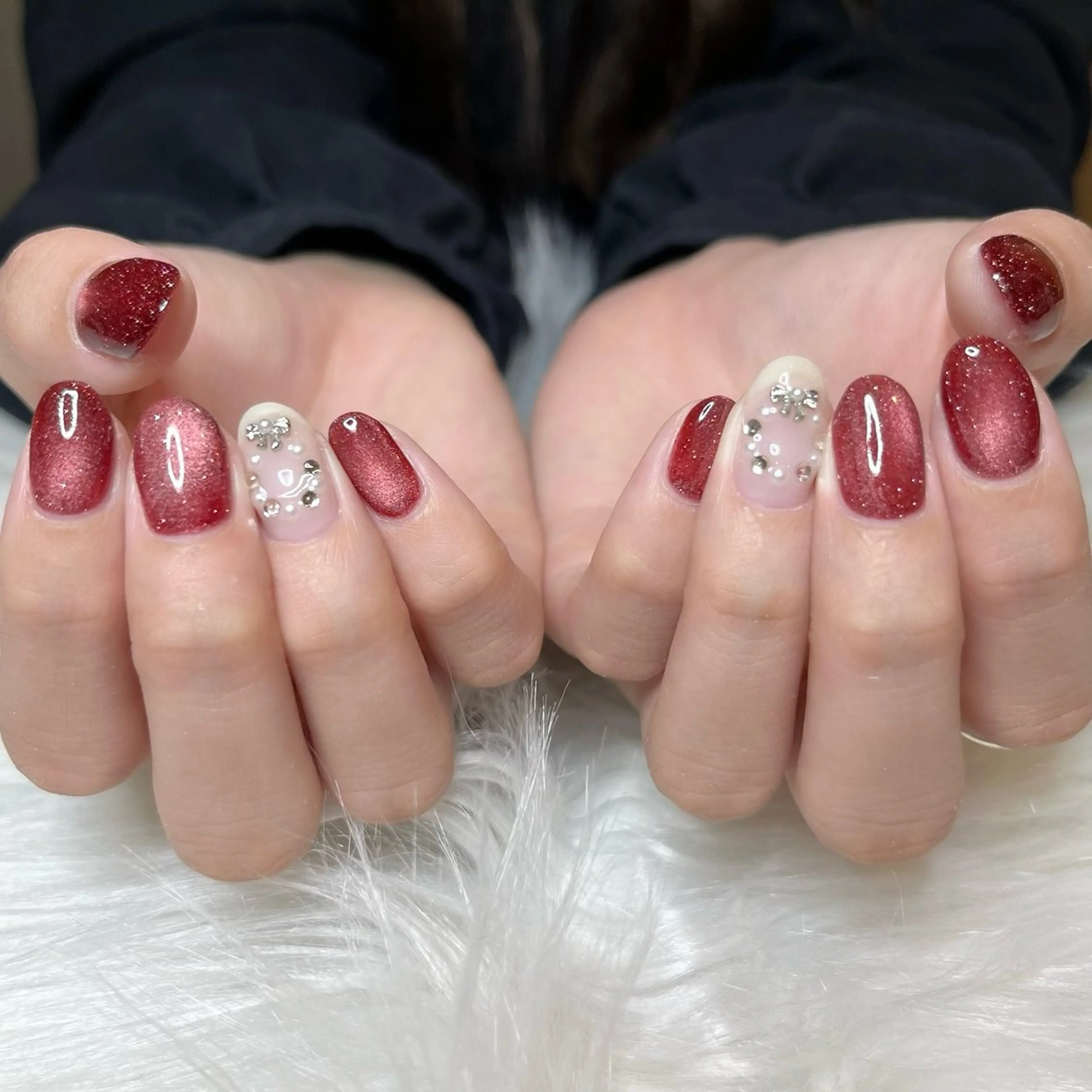 ネイル フラッシュネイル フラッシュマグ キラキラネイル マグネットネイル ハンドネイル D'accord〜ダコード〜所属・D'accord Megumiのネイルデザイン