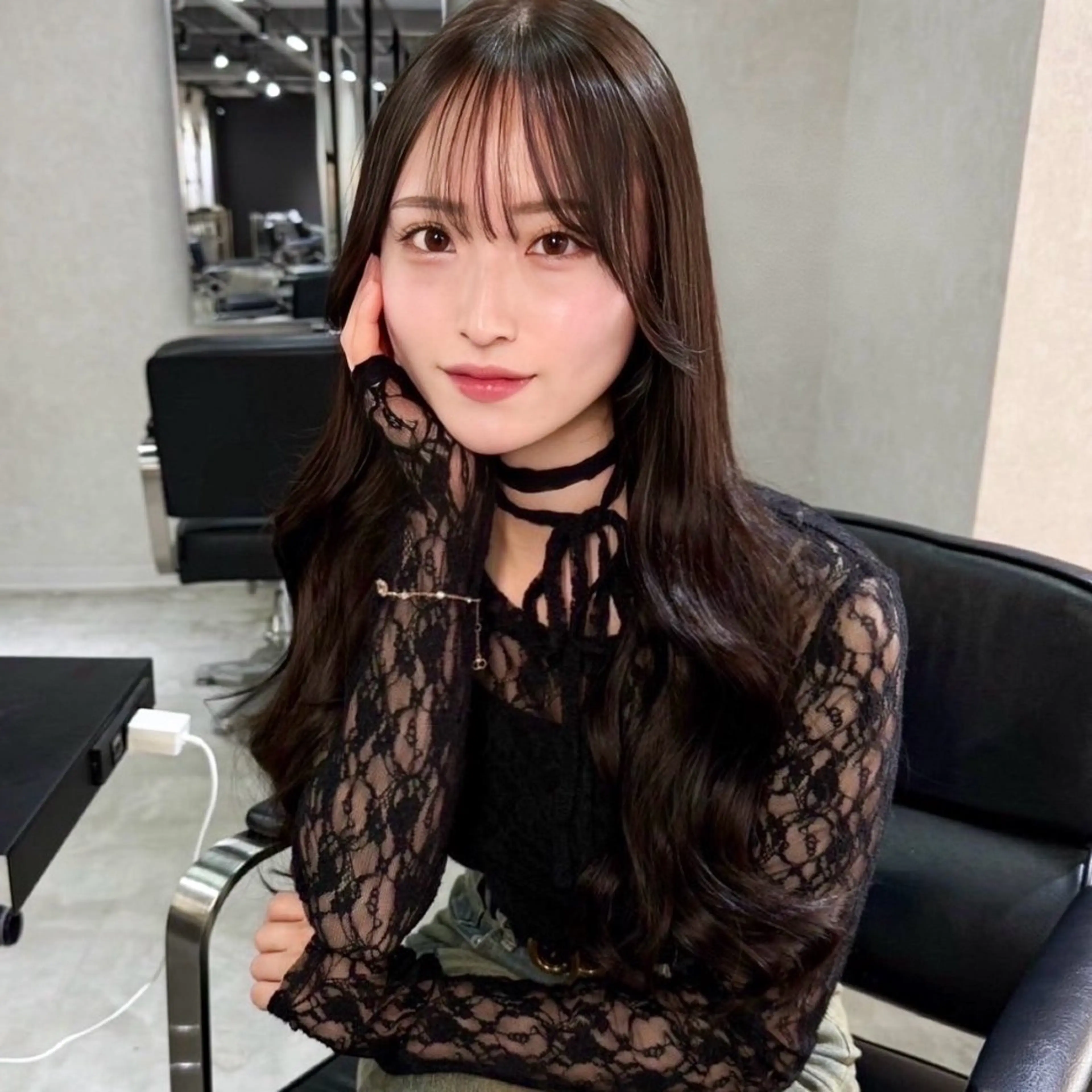 ロング カラー ブラウンカラー チョコレートブラウン 髪質改善 ヘアカラー トリートメント 暖色/ミルクティー /レイヤー/マリア♡のヘアスタイル