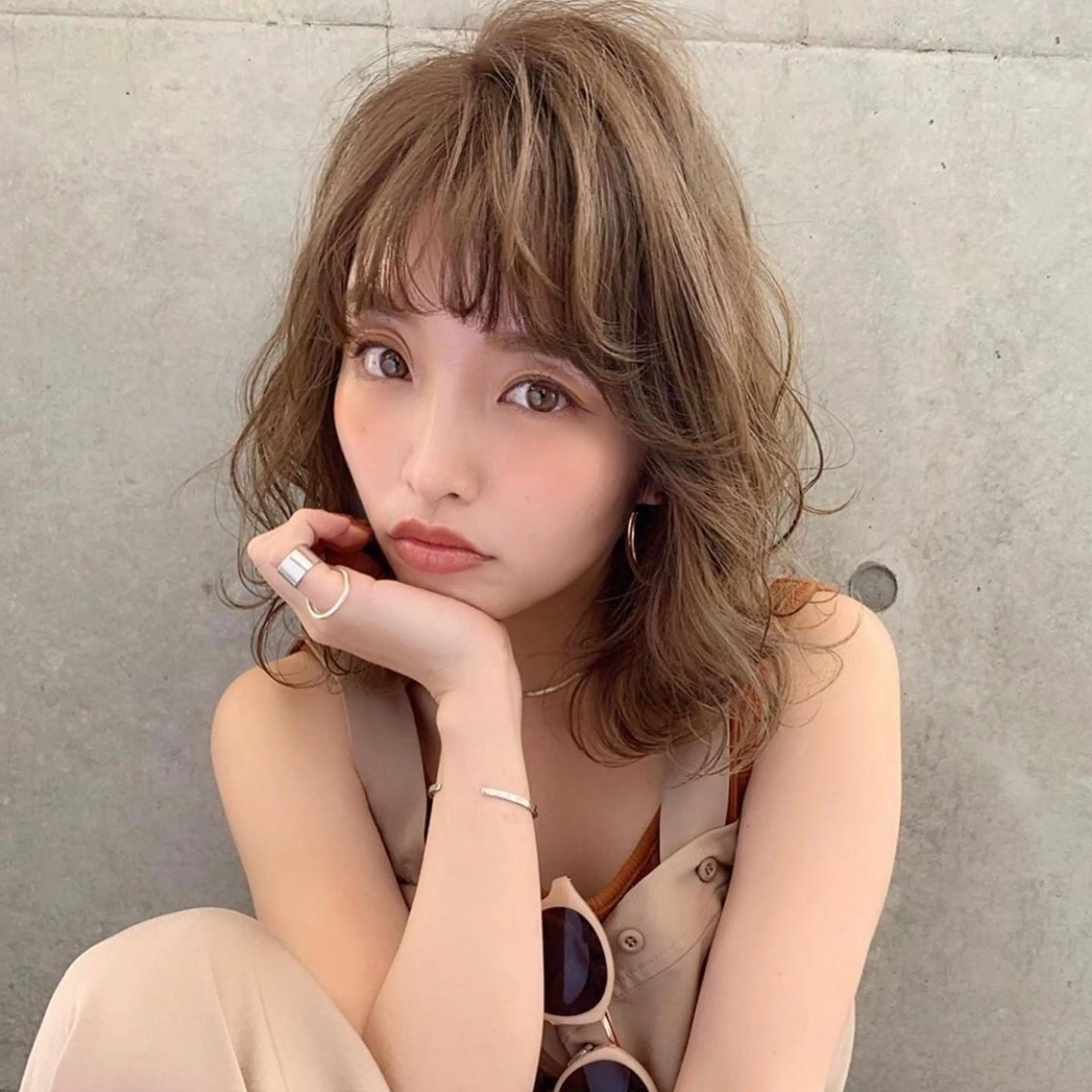 ミディアム カラー パーマ 似合わせショート kengoのヘアスタイル