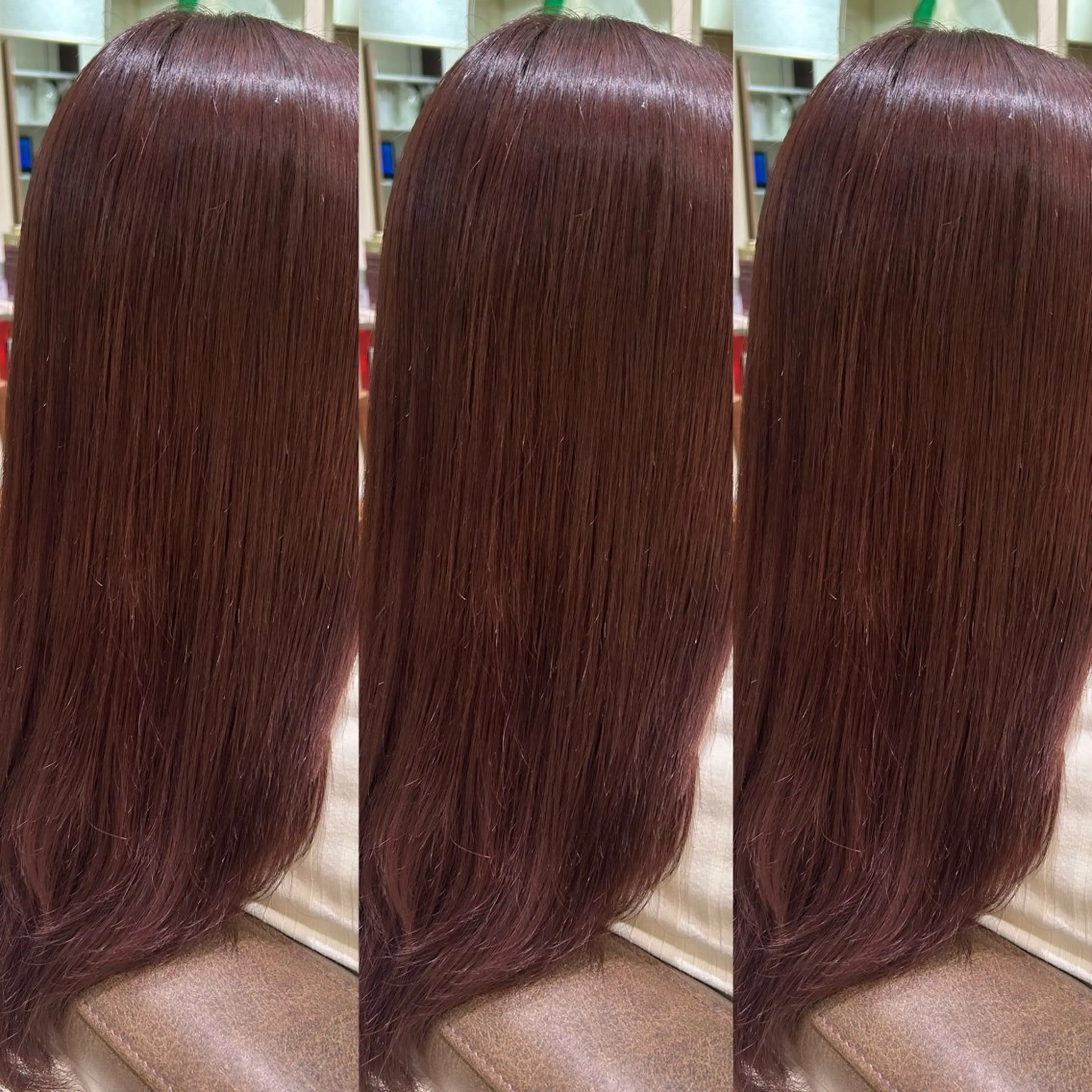 カラー 学生 艶カラー🩵中久保 舞優🩵のヘアスタイル