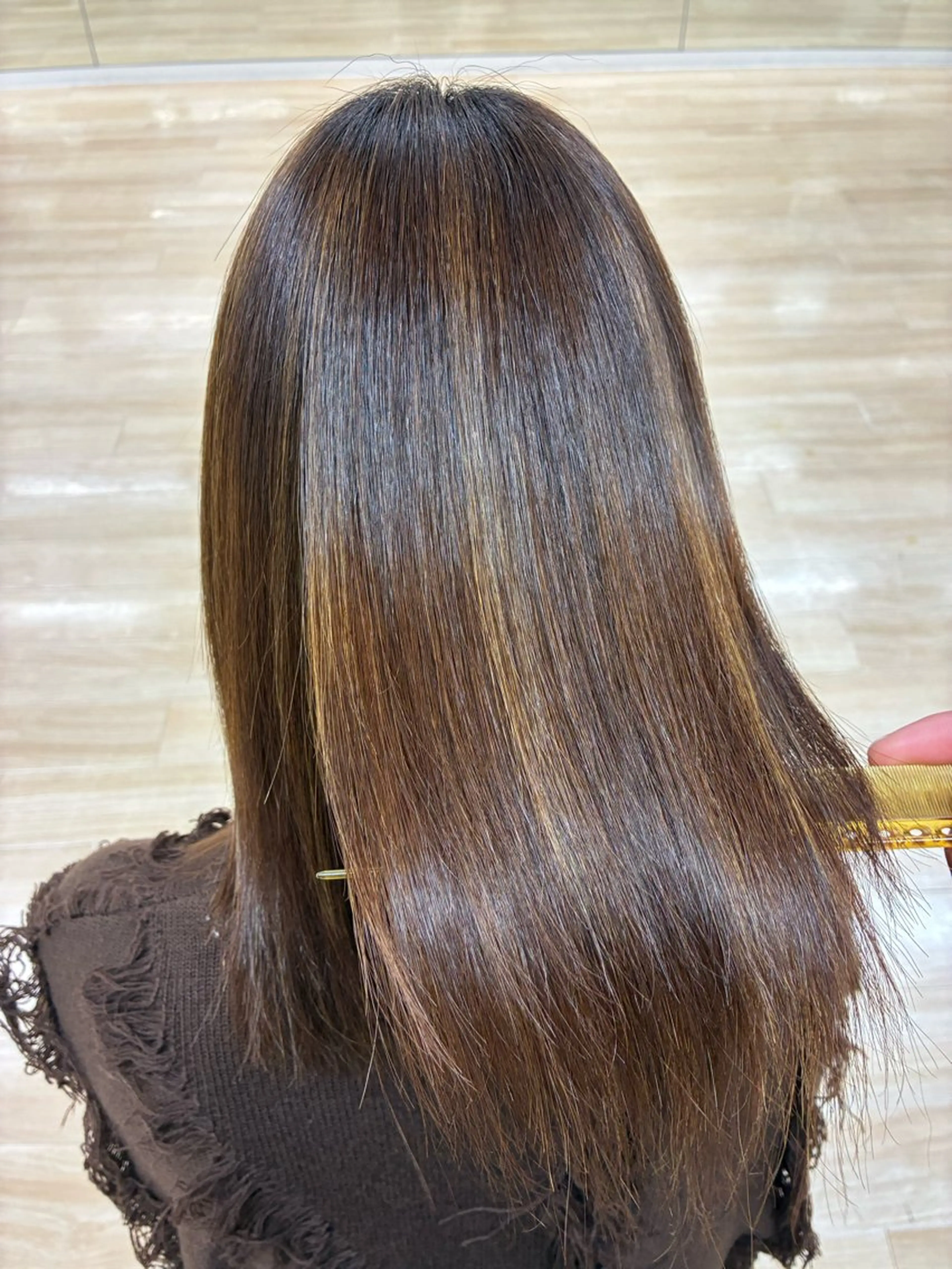 セミロング 縮毛矯正 アレンジ/縮毛矯正 FACE。ゆのんのヘアスタイル