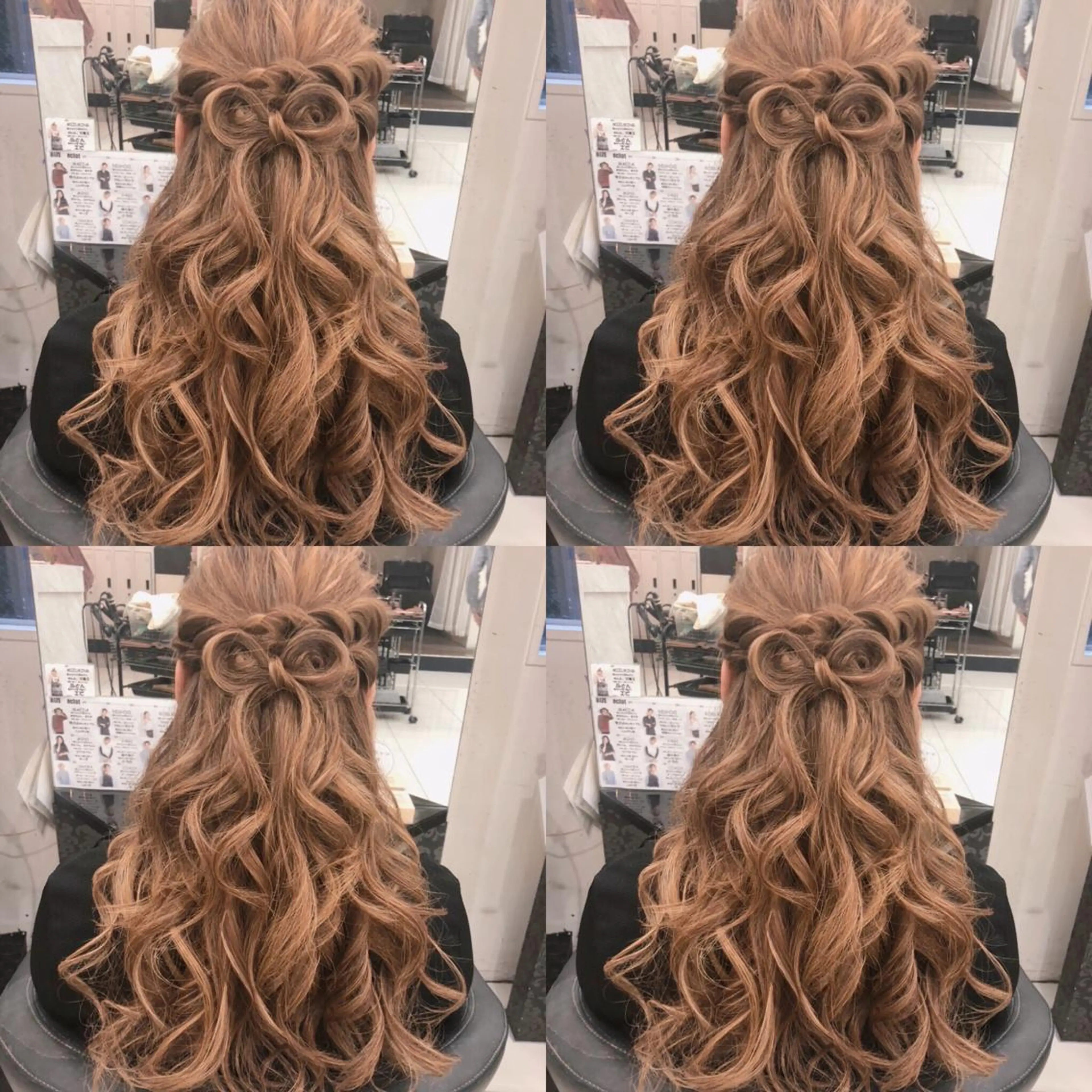 ロング ヘアアレンジ ハーフアップ ヘアセット 🌷MAYU 🌷のヘアスタイル