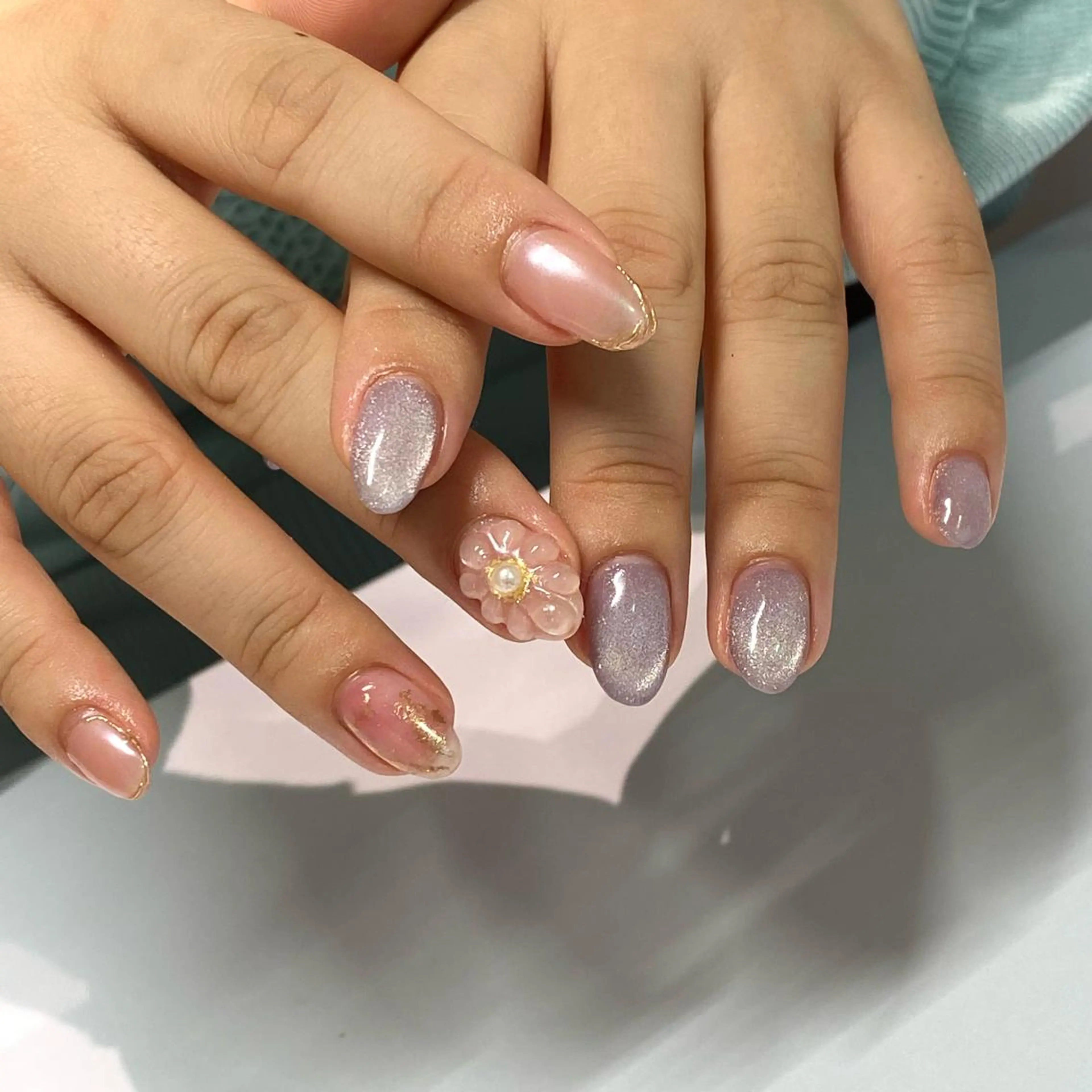 ネイル アートネイル フラワーネイル 春ネイル ayana nails所属・nail salon ayanaのネイルデザイン