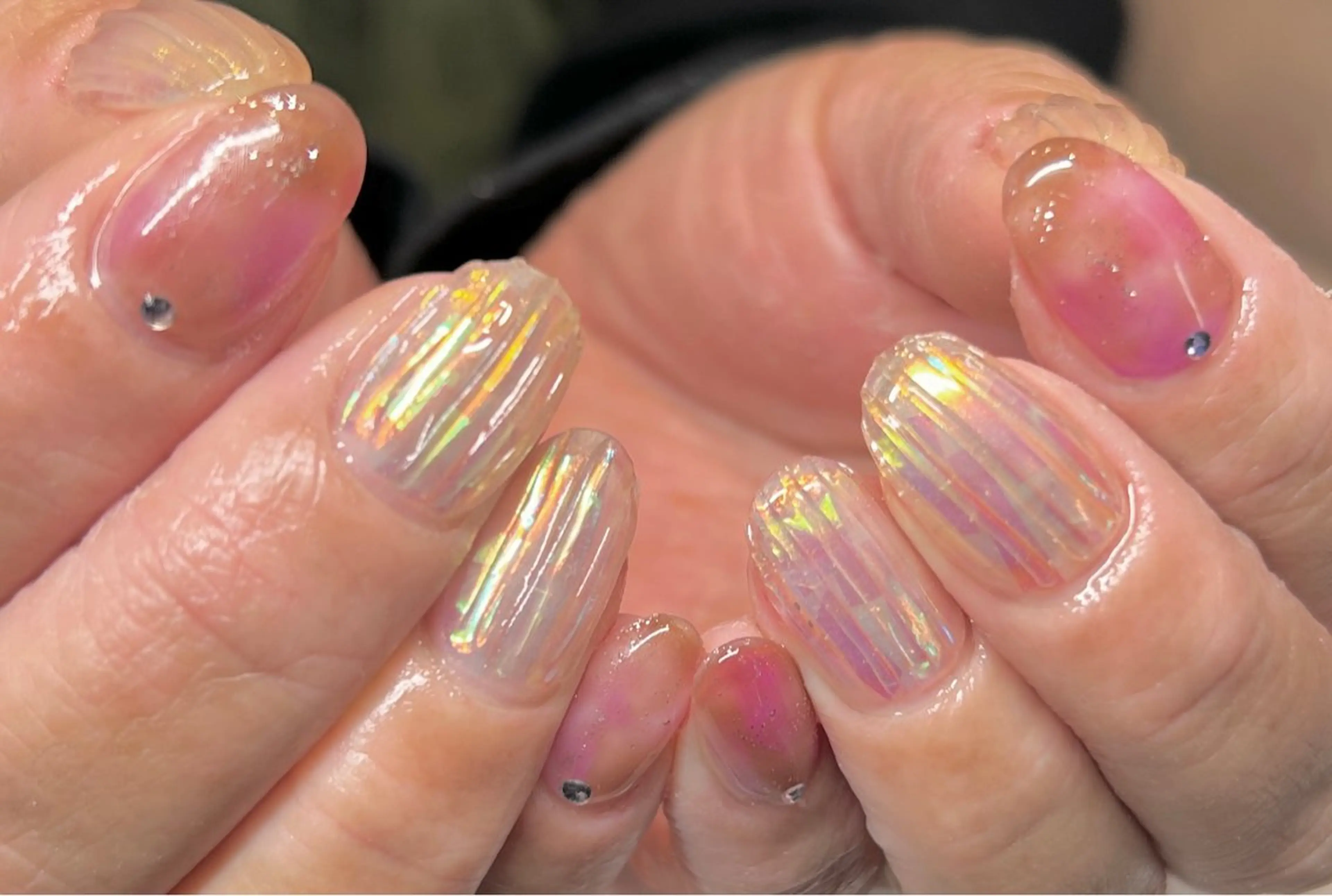 ネイル 長さ出し 持ち込み 春ネイル N.style所属・Ｎ. styleのネイルデザイン