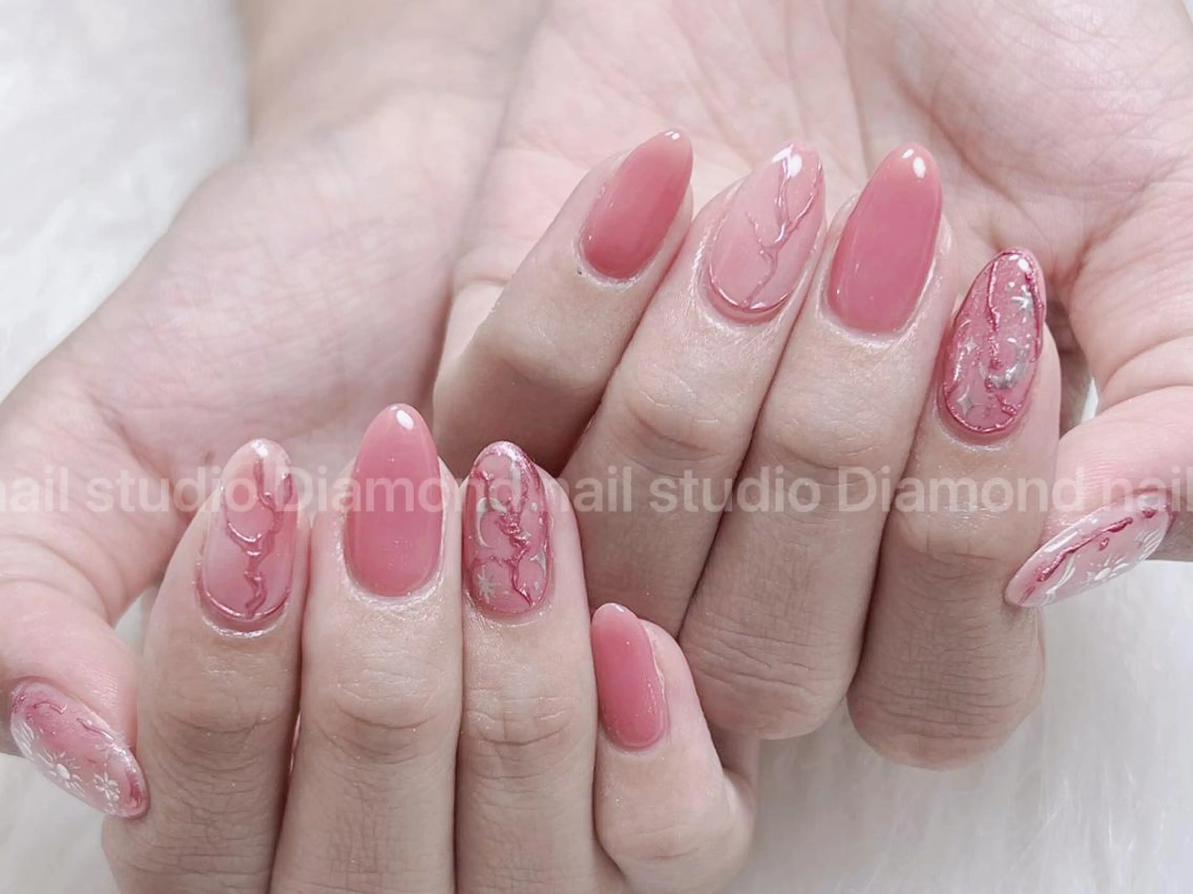 ネイル ハンドネイル DIAMOND Nail🍒のネイルデザイン