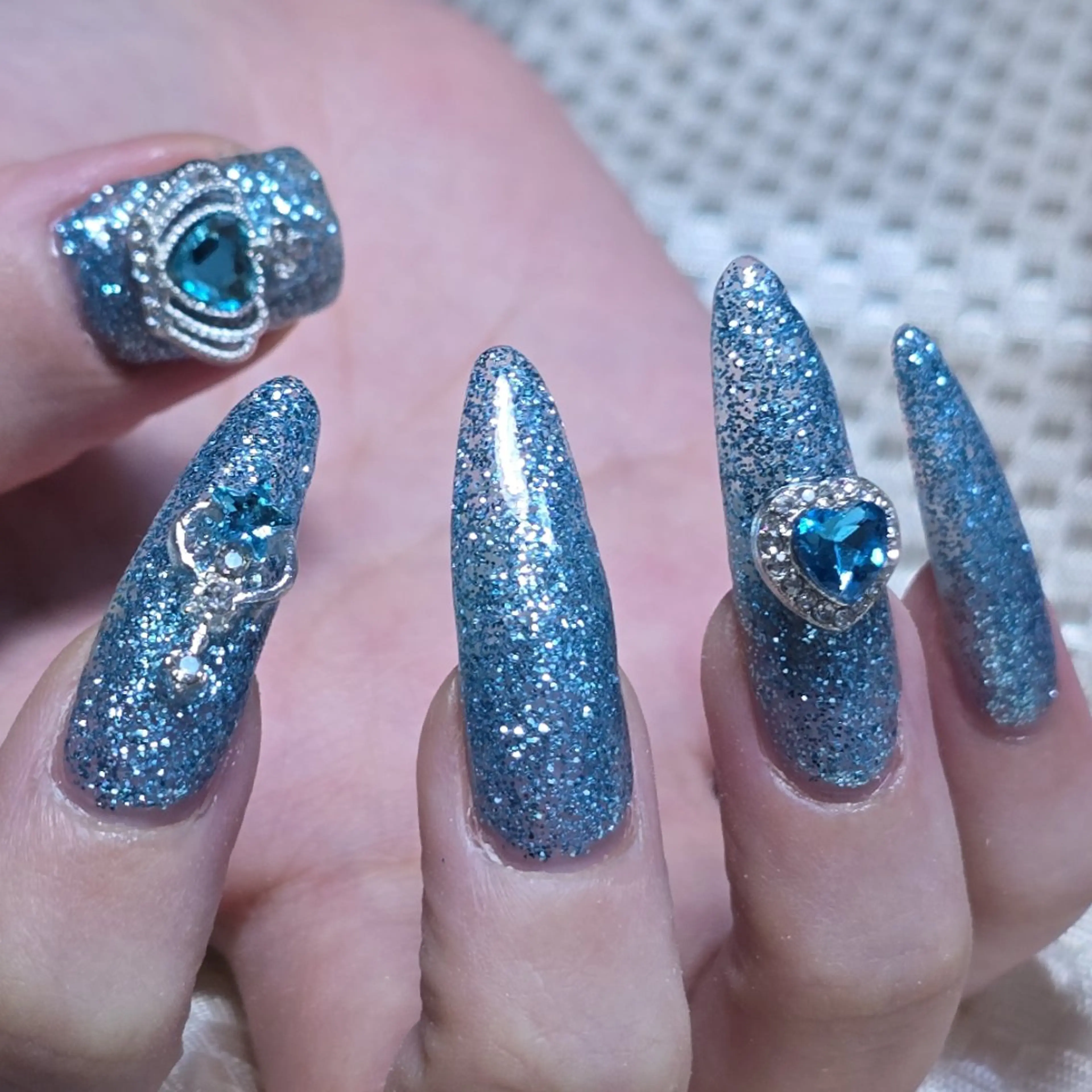 ネイル ラメ(グリッター) もるみちゅ nail‪＆ジャグアのネイルデザイン