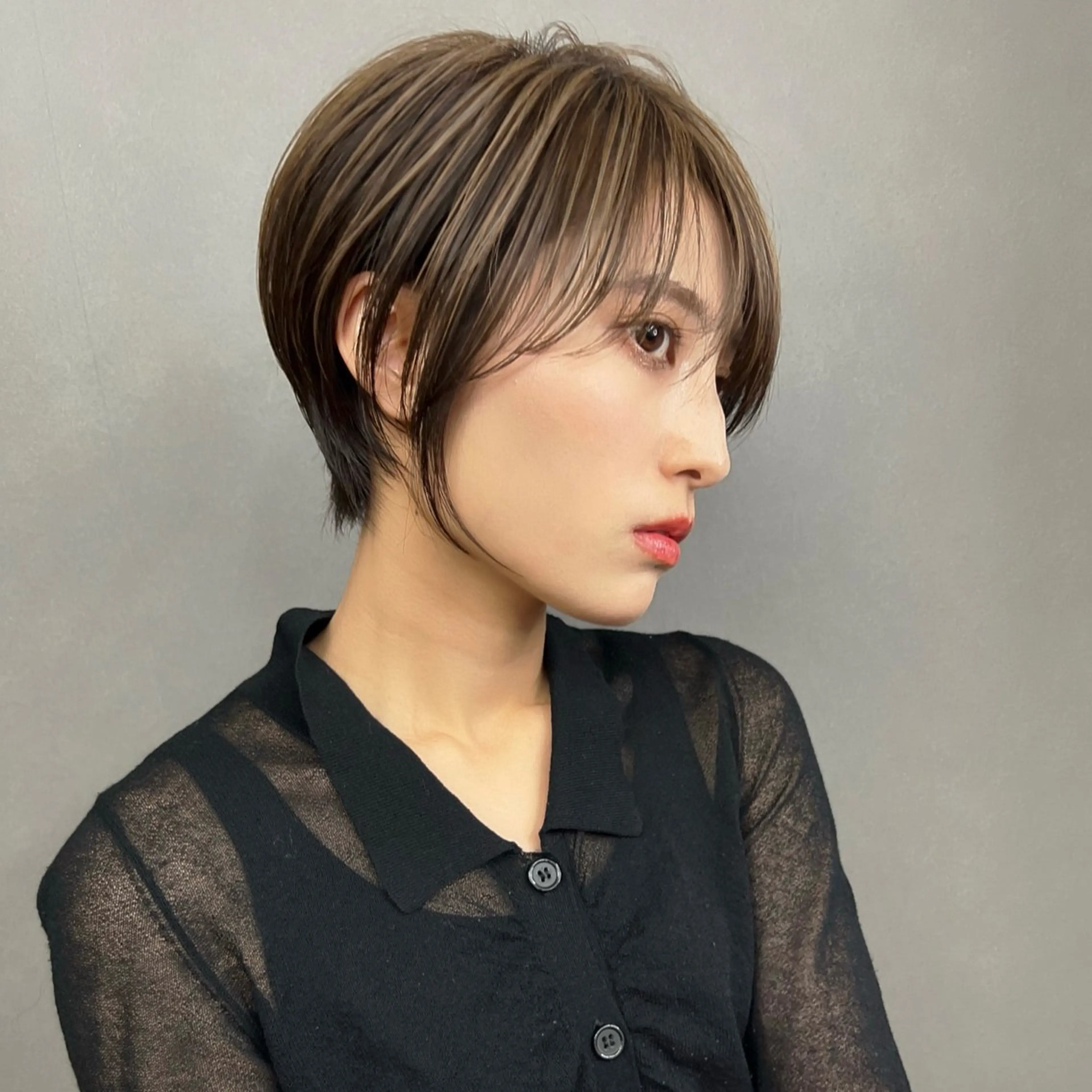 ショート カラー ハイライトカラー ハイライト ショートヘア カット ヘアカラー LAVEL 代表 住吉　創のヘアスタイル