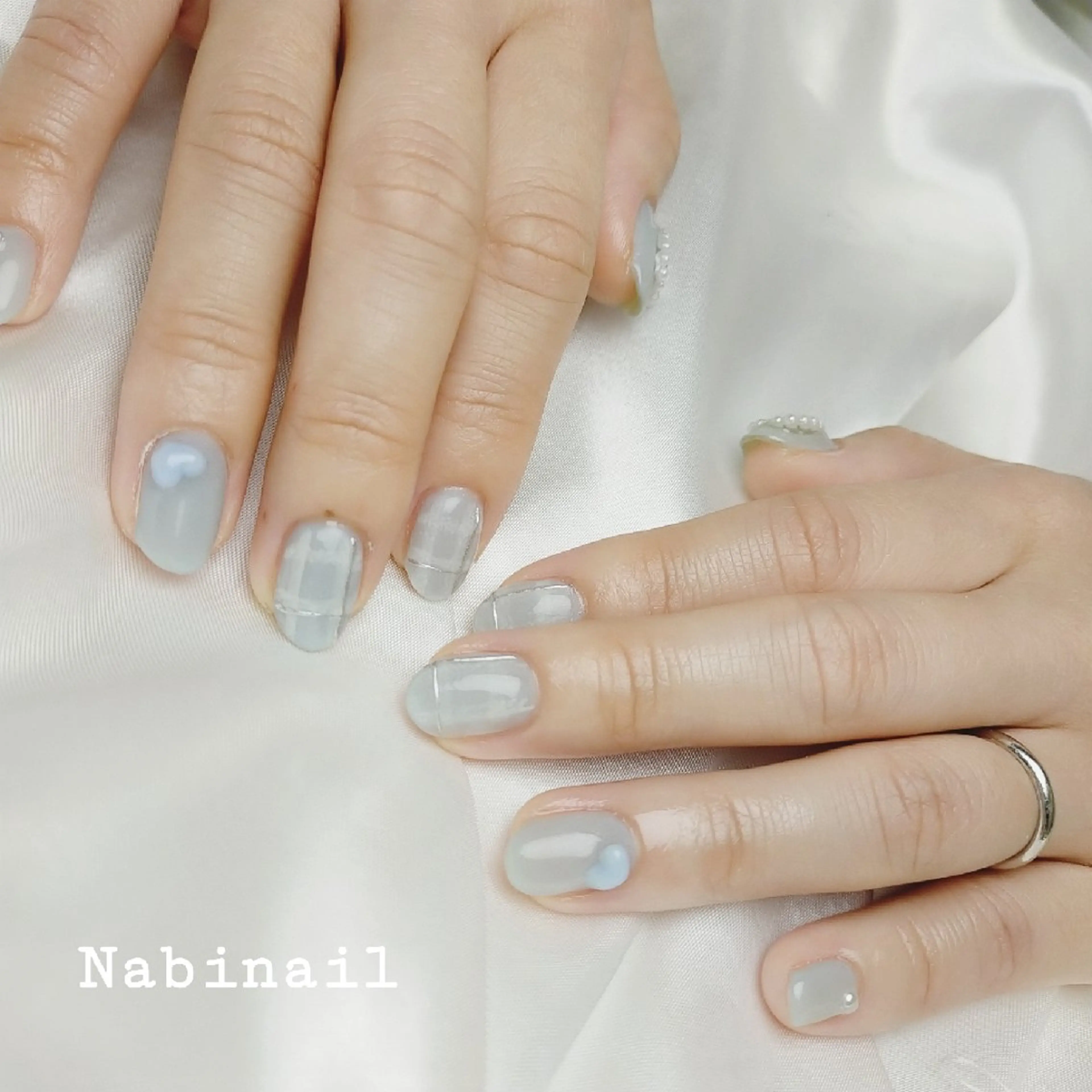 ネイル ジェルネイル パラジェル 西日暮里 Nabinailのネイルデザイン