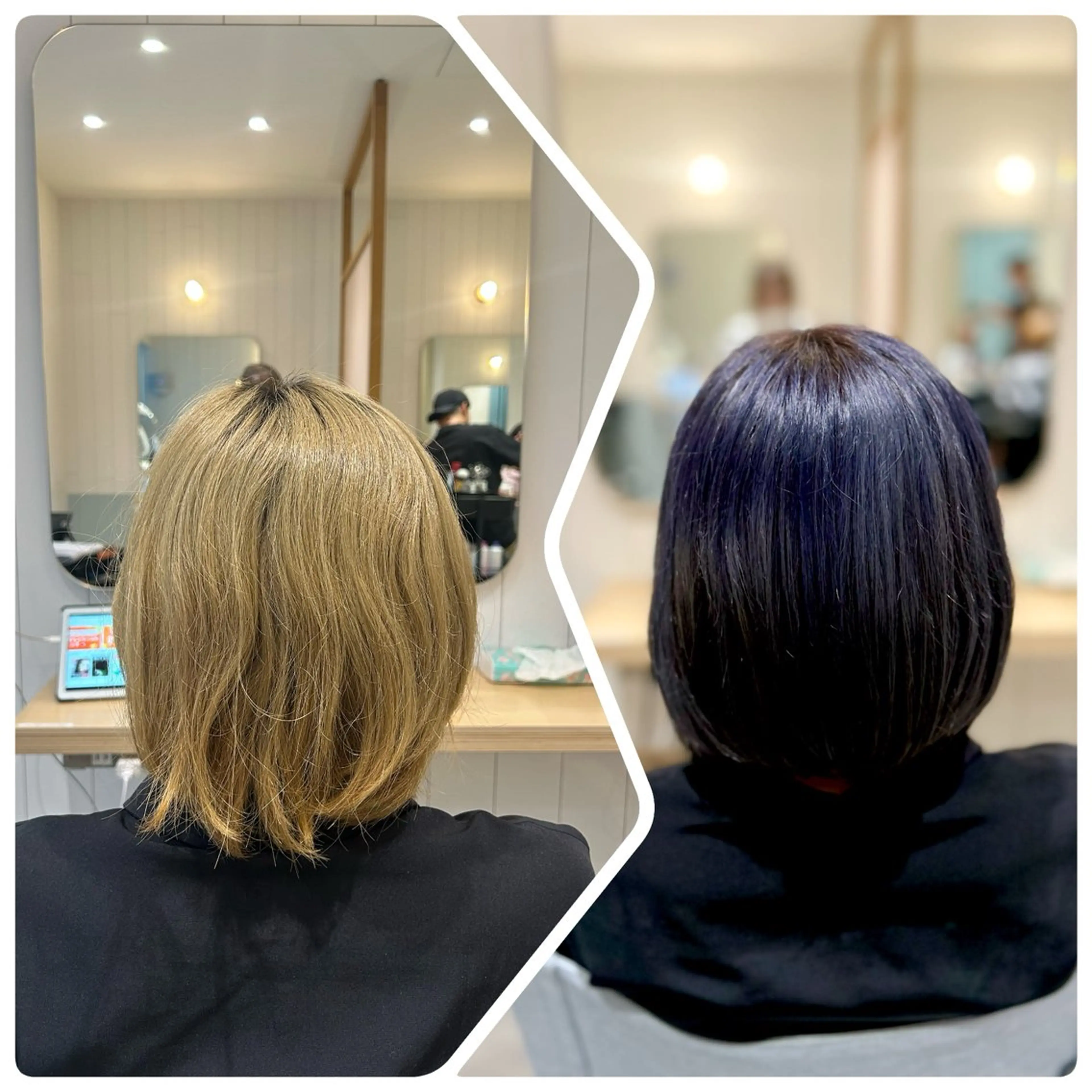 ショート カラー ネイビーカラー calm by Re:berta所属・低ダメージで癖毛改善 /小駒杏花のヘアスタイル