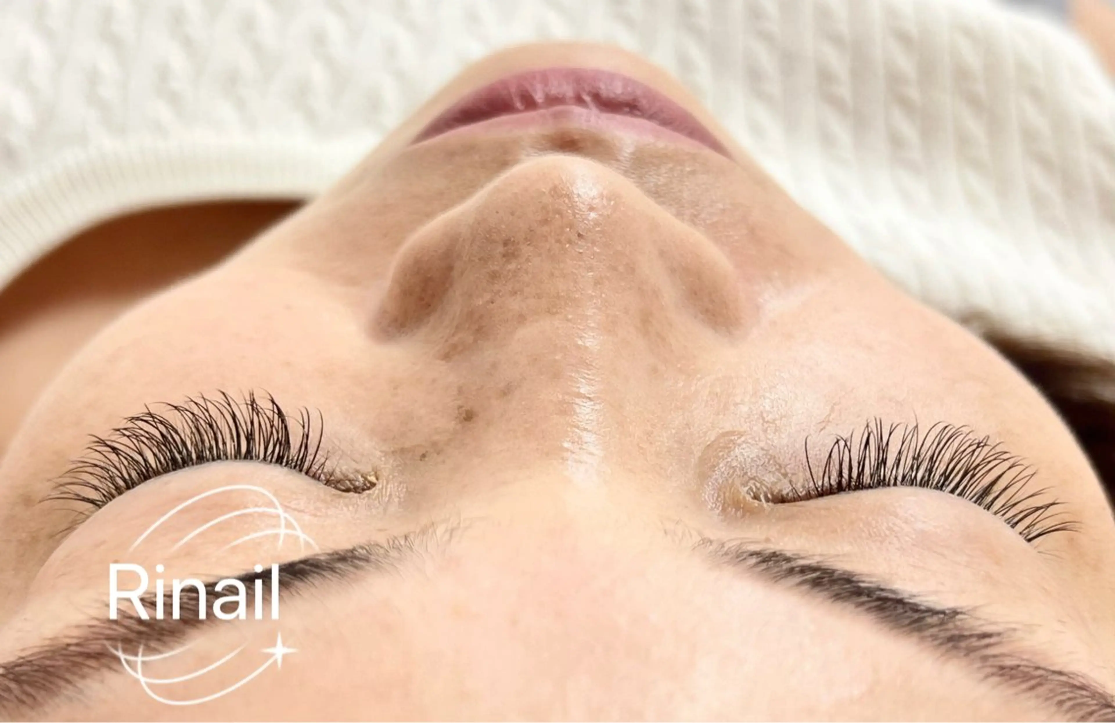 マツエク・マツパ バインドロック フラットラッシュ ナチュラル パリジェンヌラッシュリフト まつげパーマ YK Rinのネイルデザイン