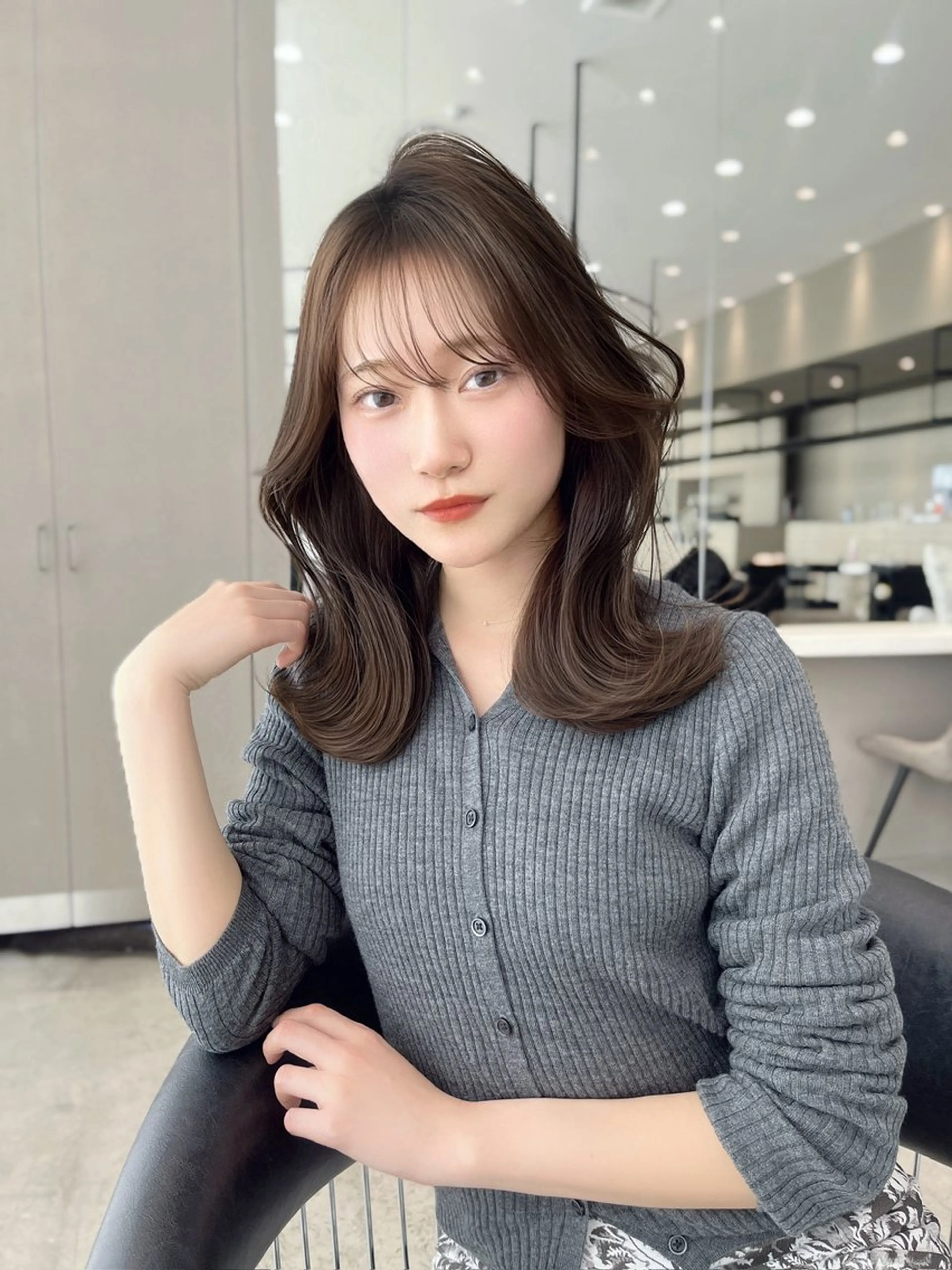 ミディアム カラー 韓国ヘア/髪質改善 TAKAHIROのヘアスタイル