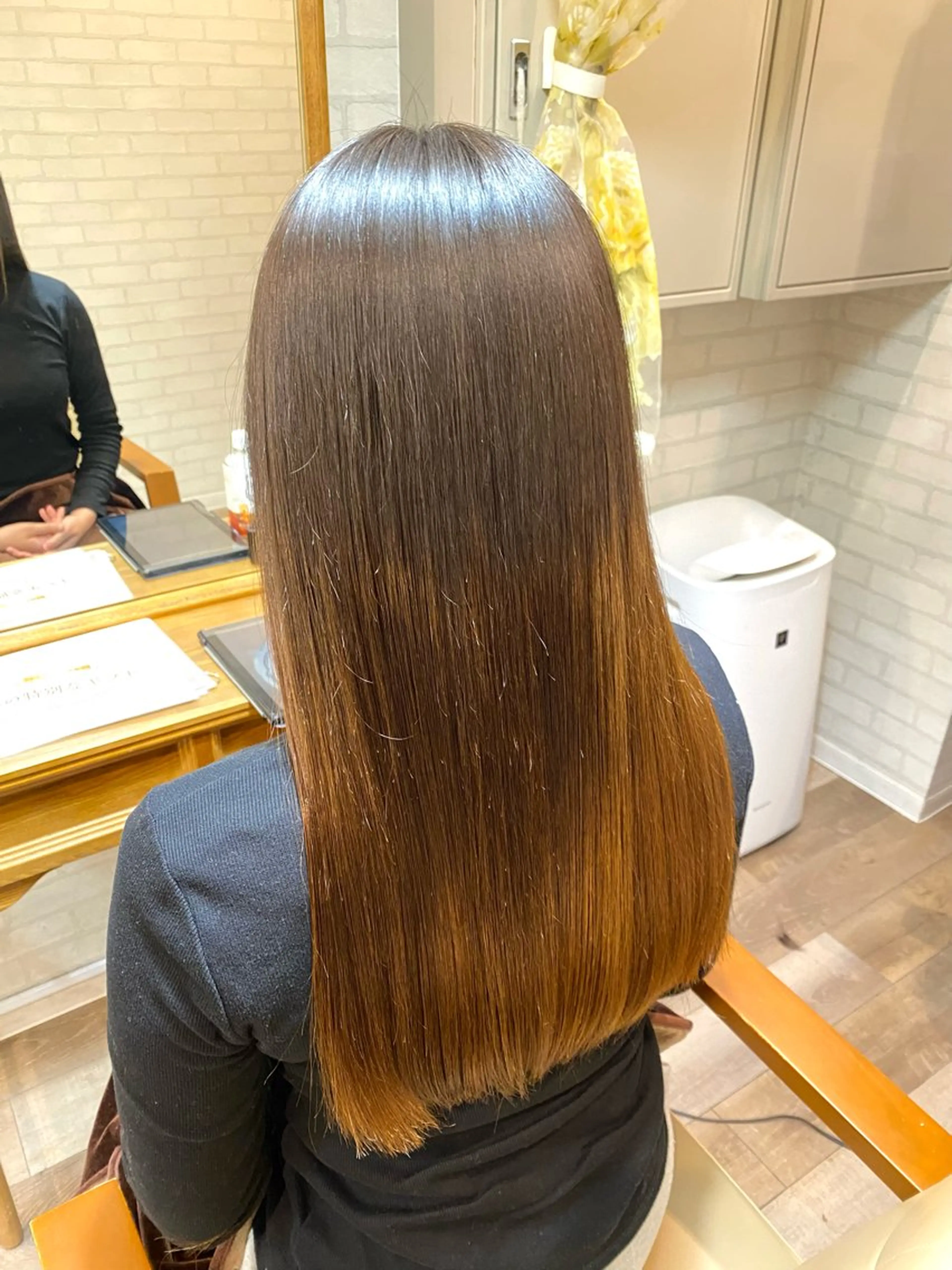 ロング カット 縮毛矯正 Aujuaソムリエ 🎨‎♡HARUのヘアスタイル