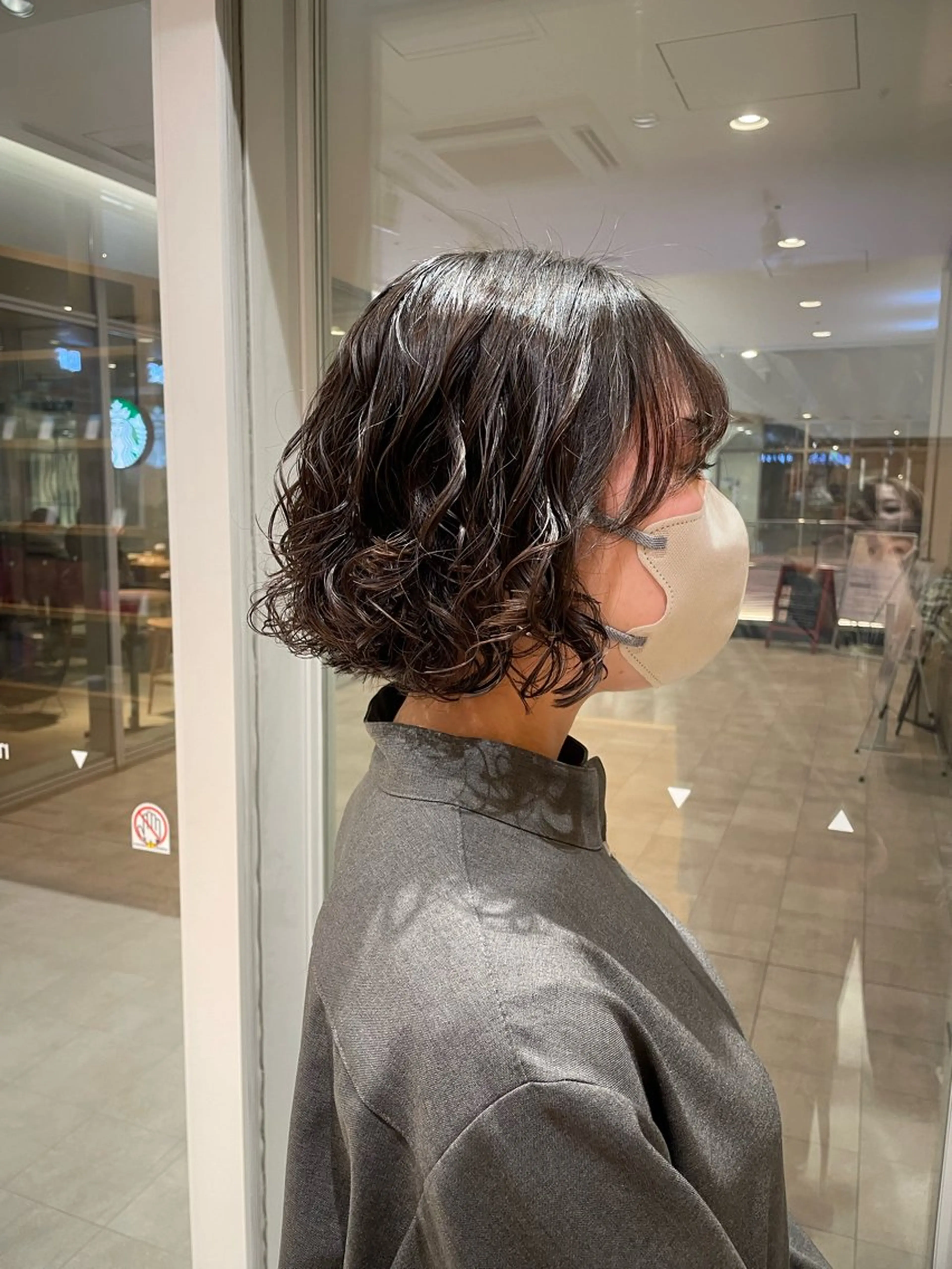 ショート ボブ カット パーマ ☁️ボブパーマ/ 咲良🪄のヘアスタイル