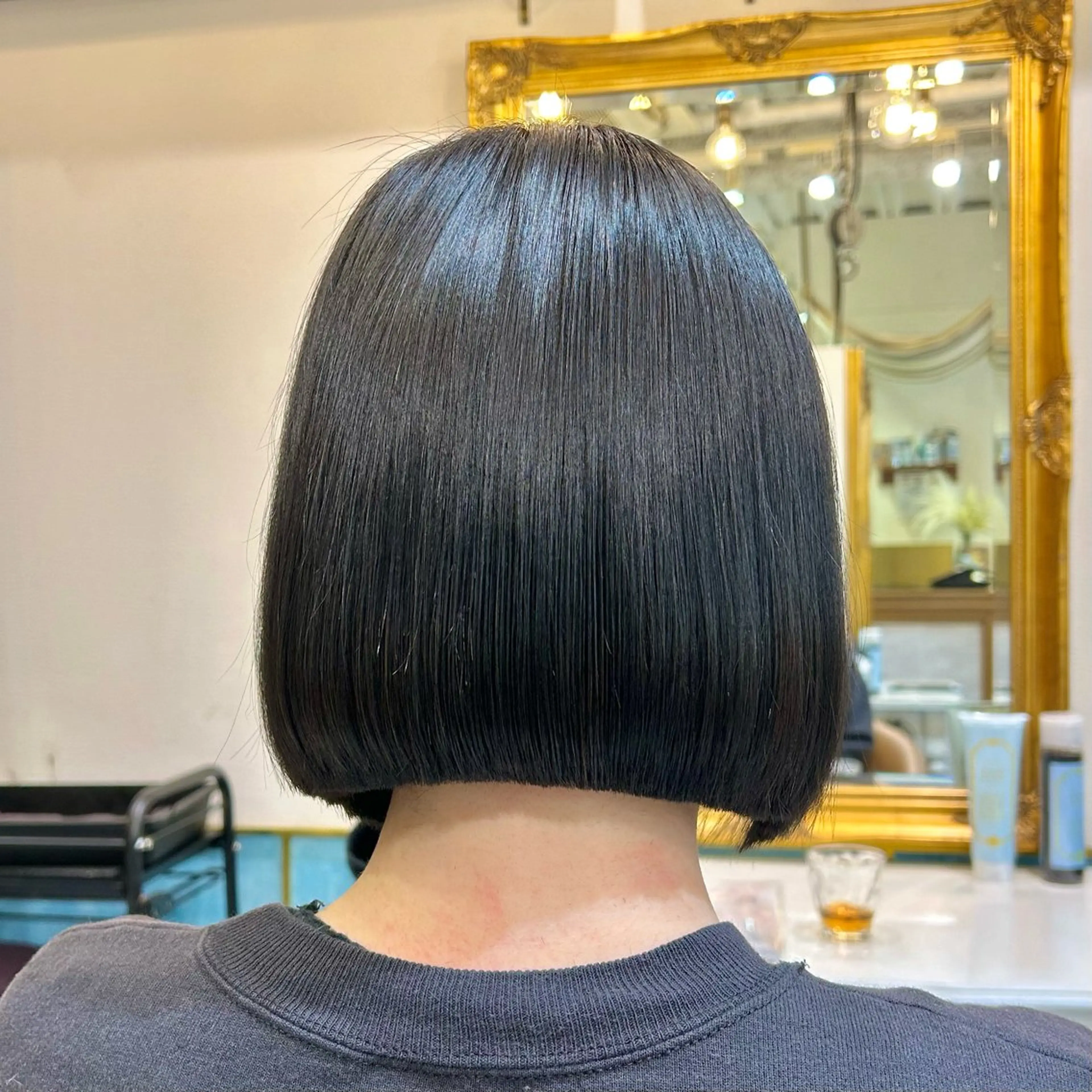 ミディアム 縮毛矯正 髪質改善【縮毛矯正】 美髪ボブを量産する人のヘアスタイル