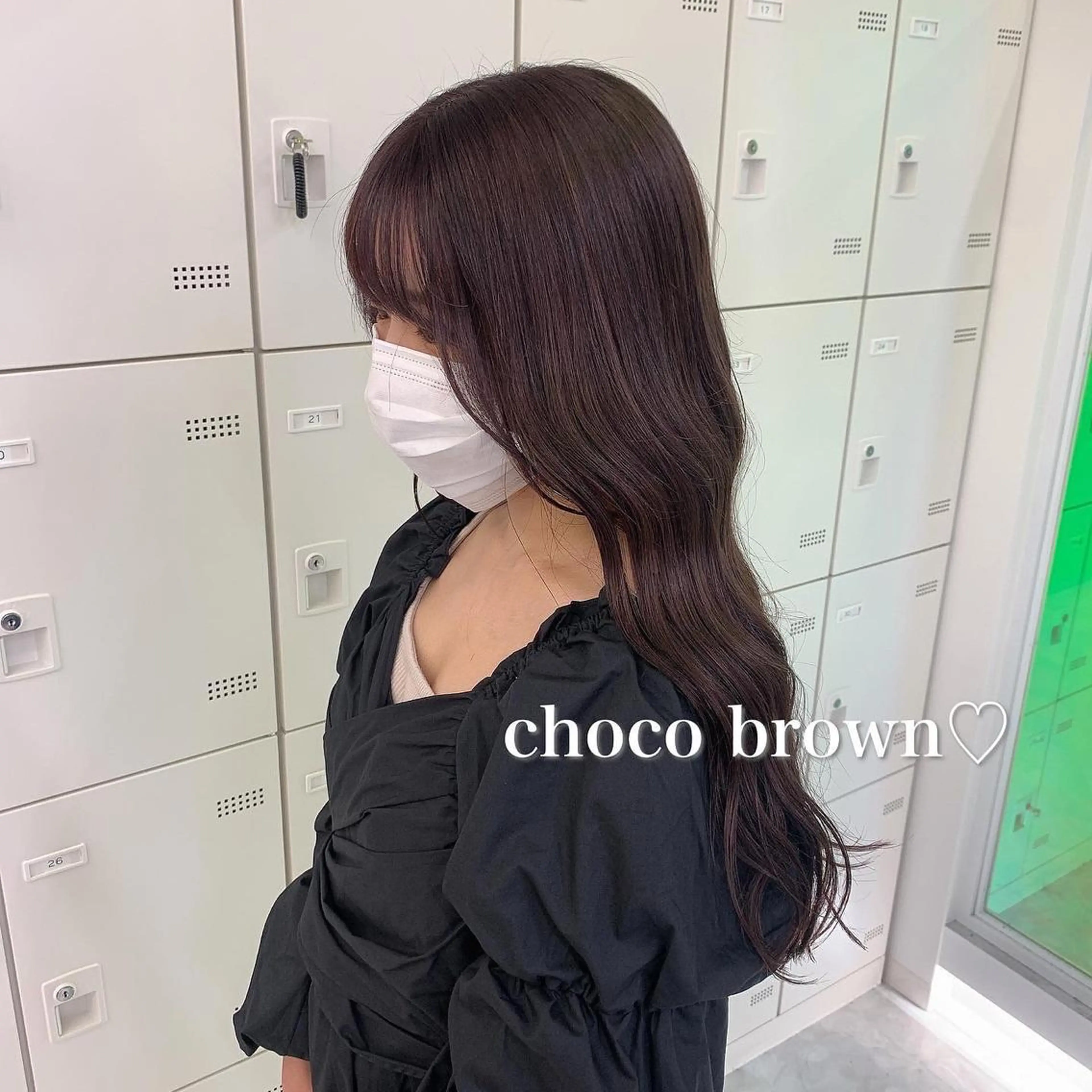 ロング カラー ヘアアレンジ ヘアカラー トリートメント 💗韓国暖色ヘア NO.1💗🪽のヘアスタイル