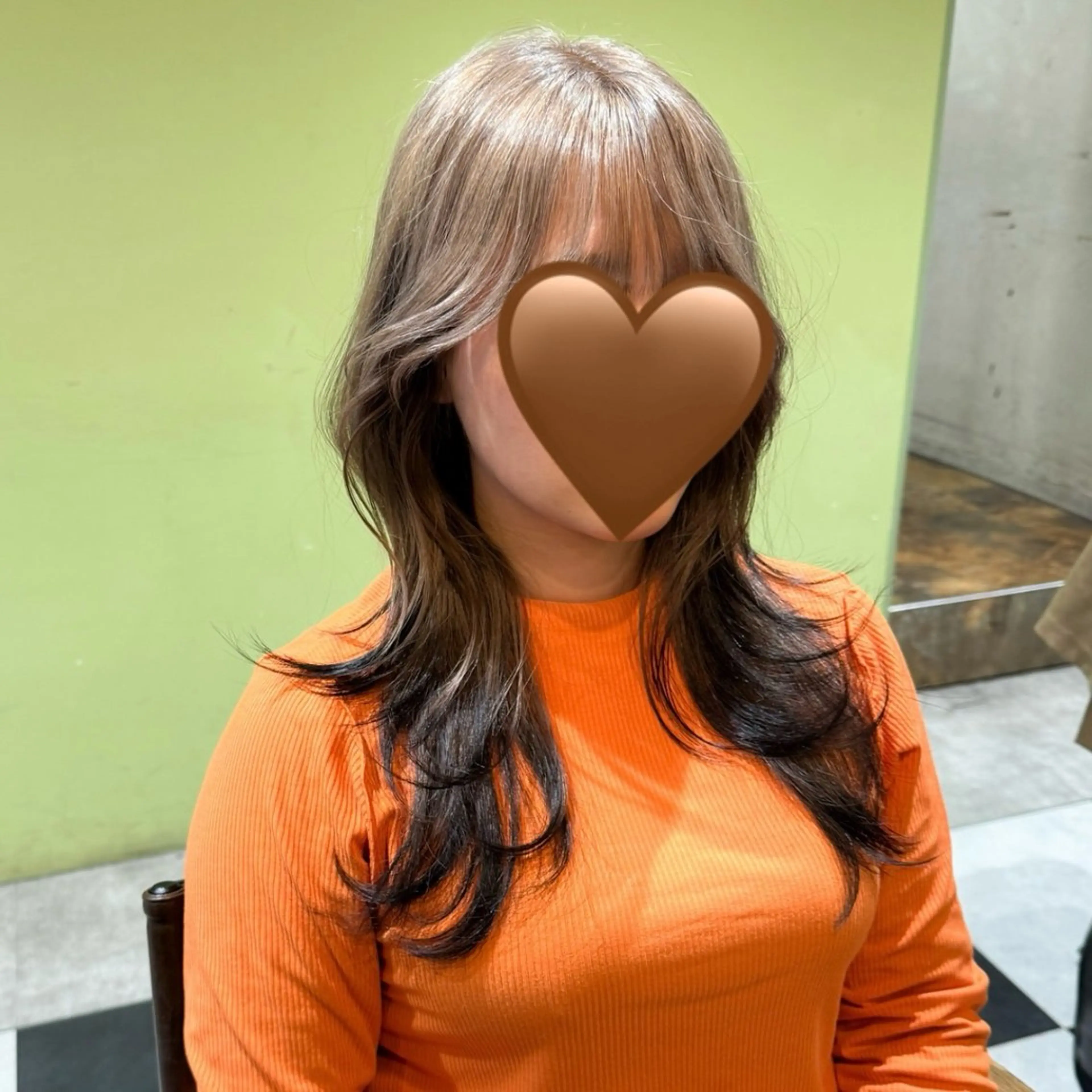 セミロング カラー レイヤーカット カット ヘアカラー メンズ/レディース /ナチュラル/下村迅のヘアスタイル