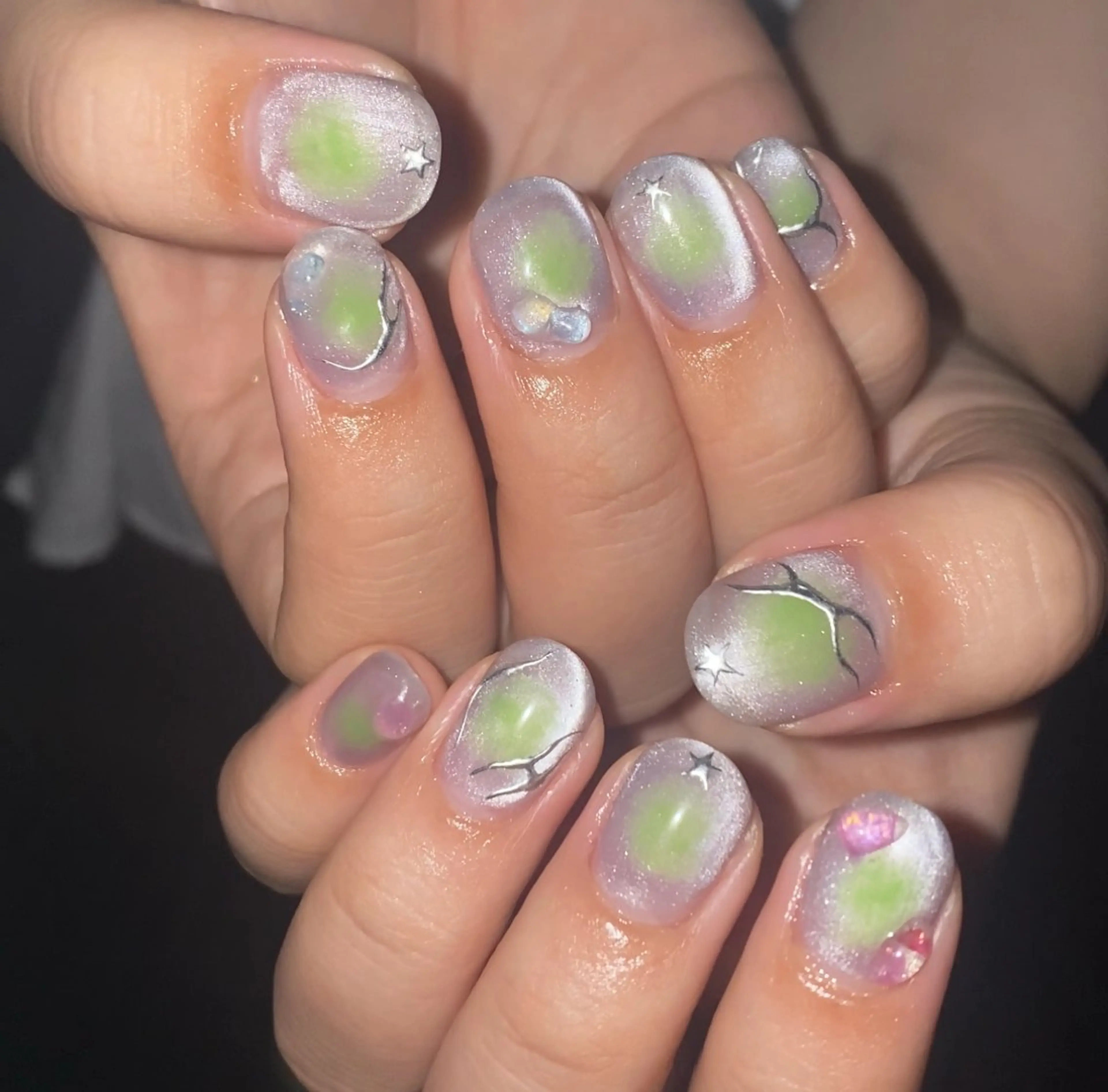 ネイル ハンドネイル フットネイル nano/きもかわ nail🐬🫧のネイルデザイン