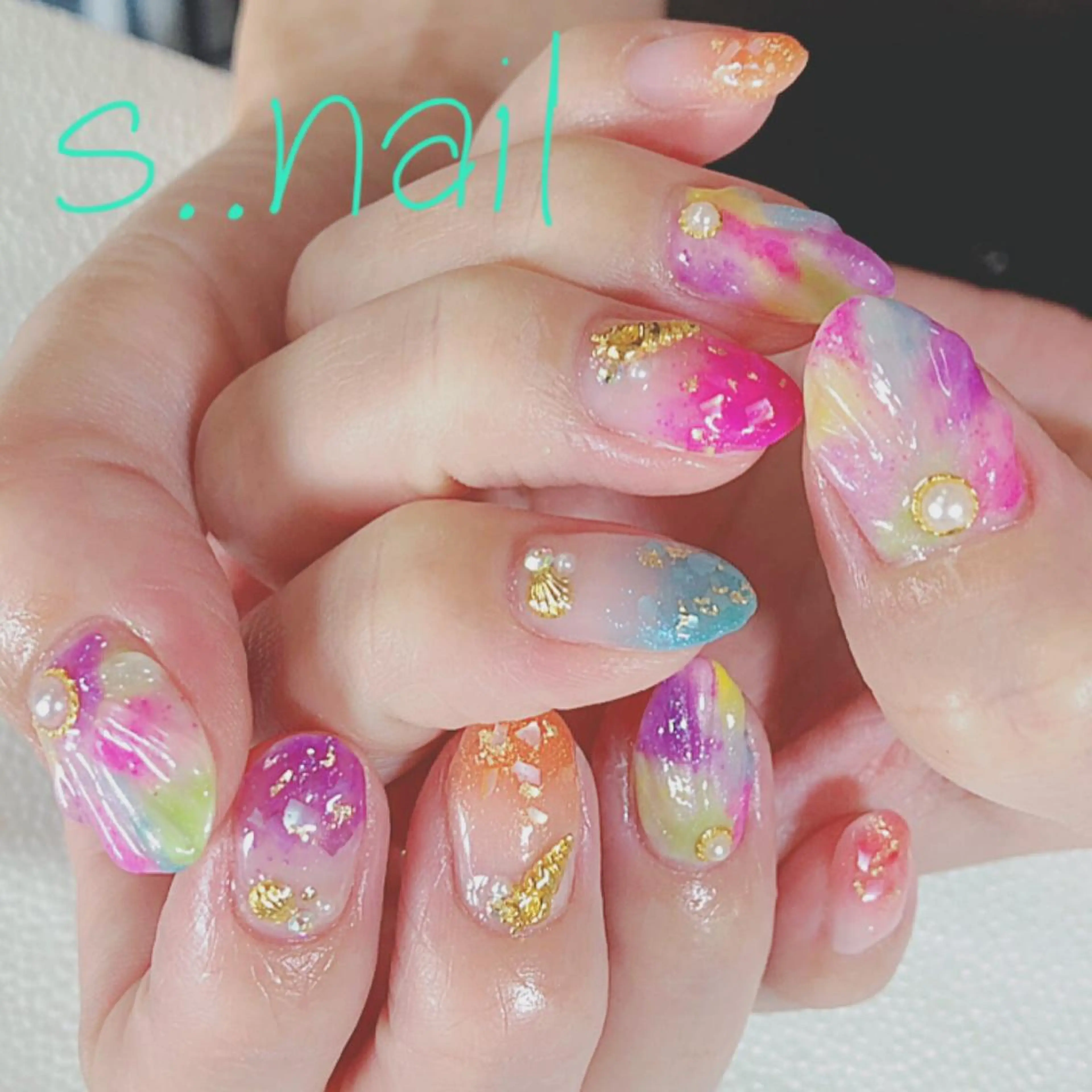 ネイル 夏ネイル ハンドネイル フットネイル s..nail / MORITAのネイルデザイン