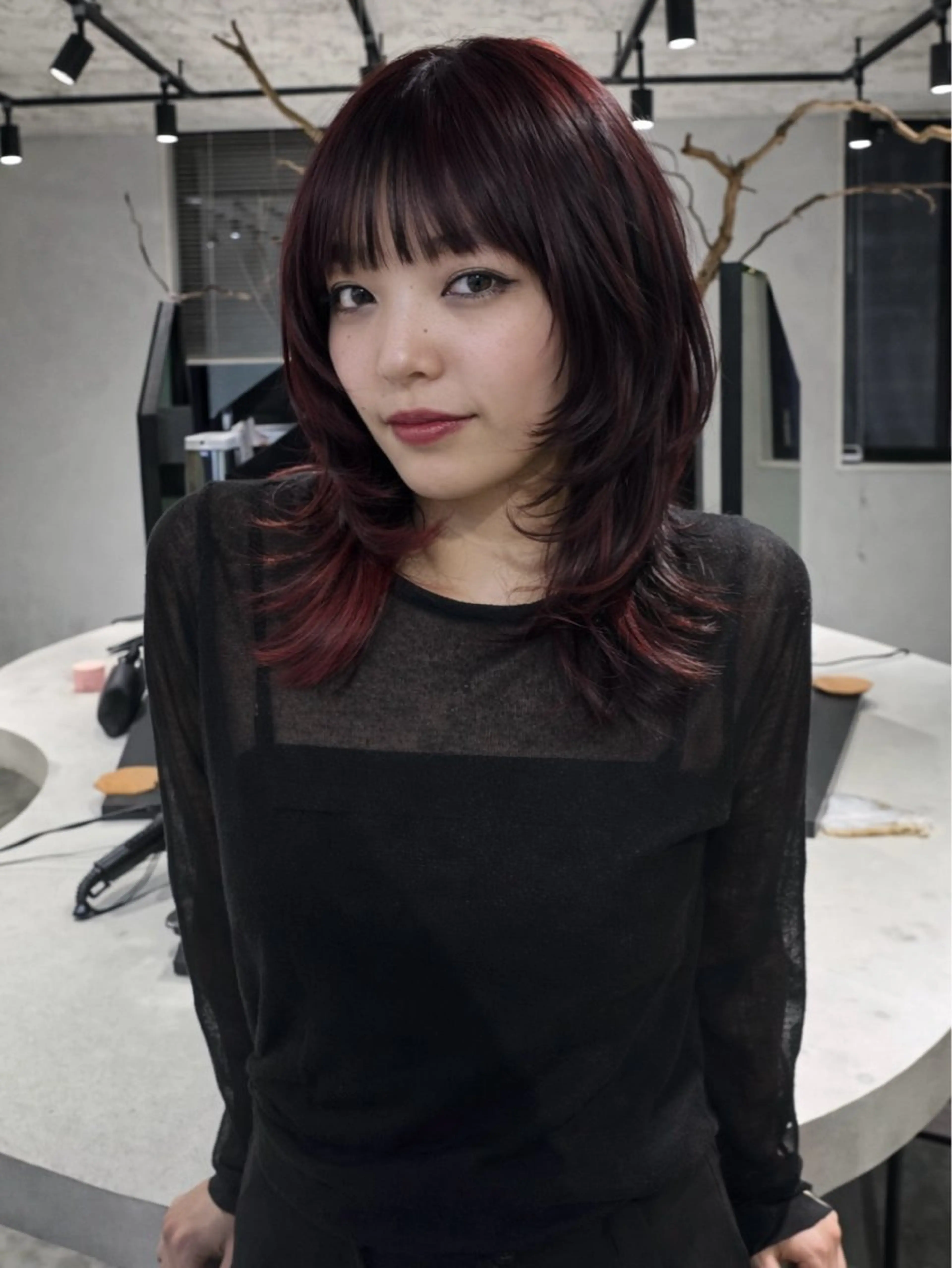 ミディアム ¥0モデル募集中 カット/パーマのヘアスタイル