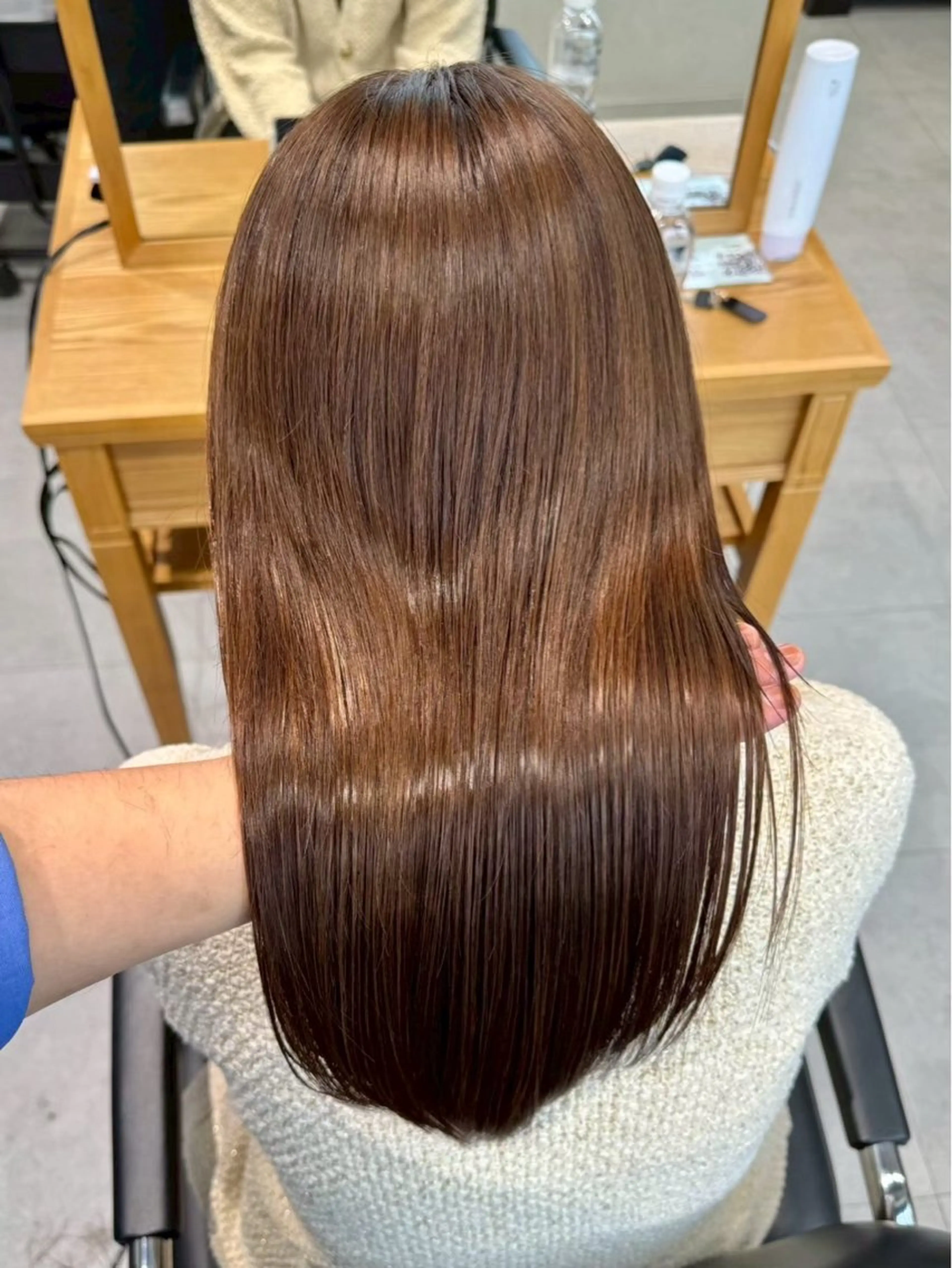 ロング ヘアカラー トリートメント 🌙透明感カラー ×カット リナ🌙のヘアスタイル