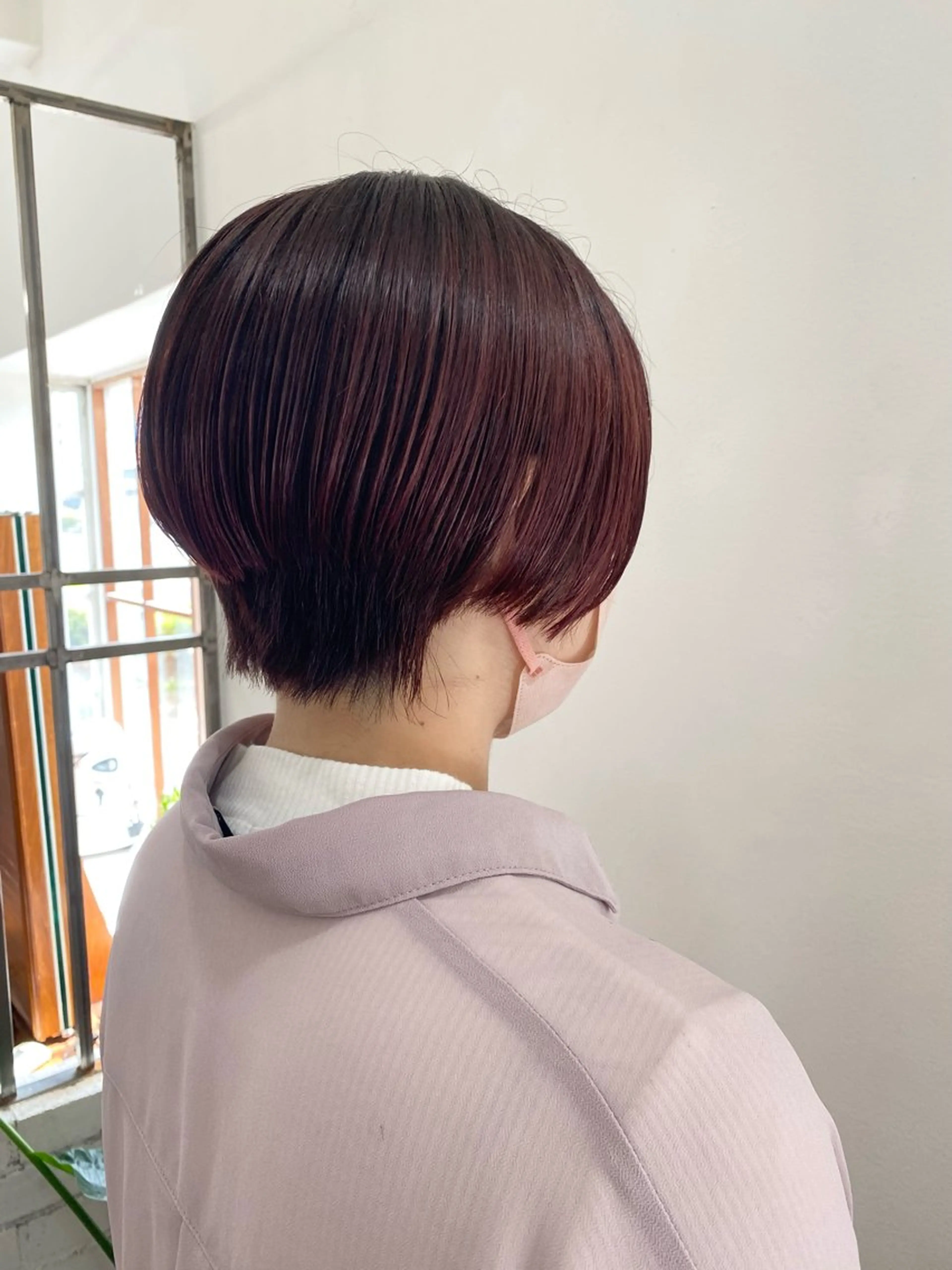 ショート カラー ブリーチ ブリーチなしカラー ピンクカラー カット ヘアカラー トリートメント Kazaoka Saraのヘアスタイル