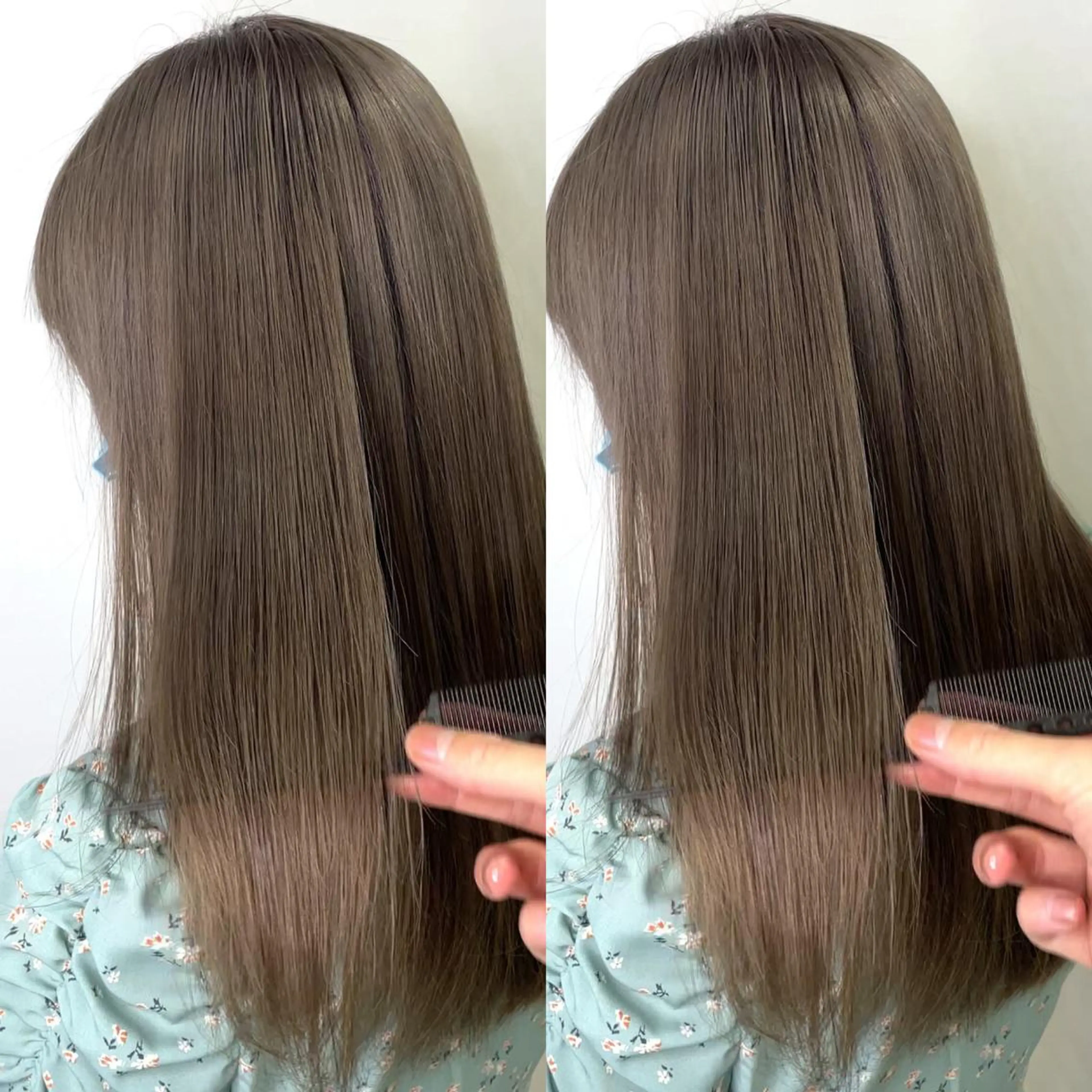 髪質改善縮毛矯正＋カット×ダメージレスカラー×トリートメントの写真