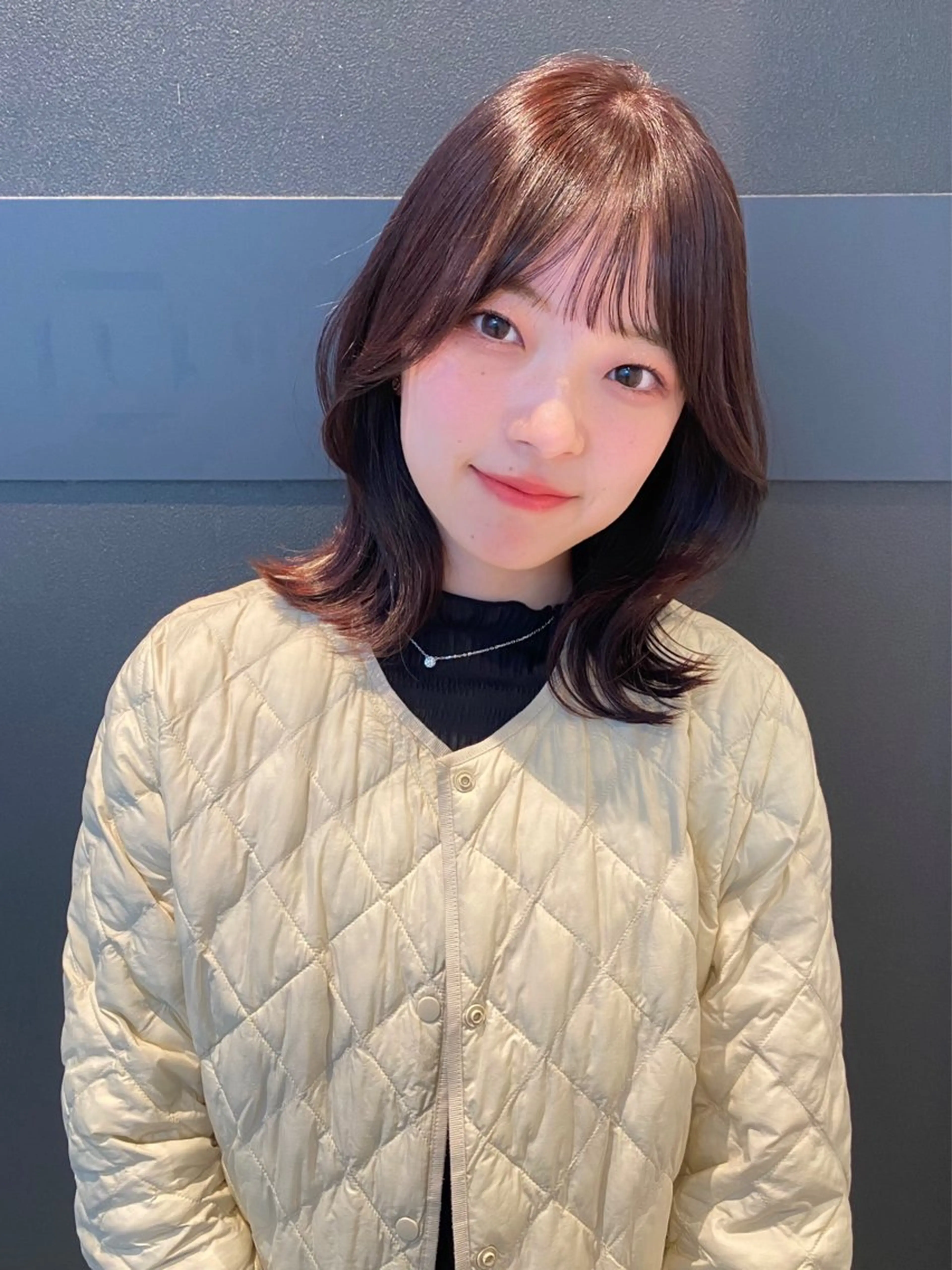 ミディアム カラー カット ヘアカラー トリートメント mai / linoah˚✧のヘアスタイル