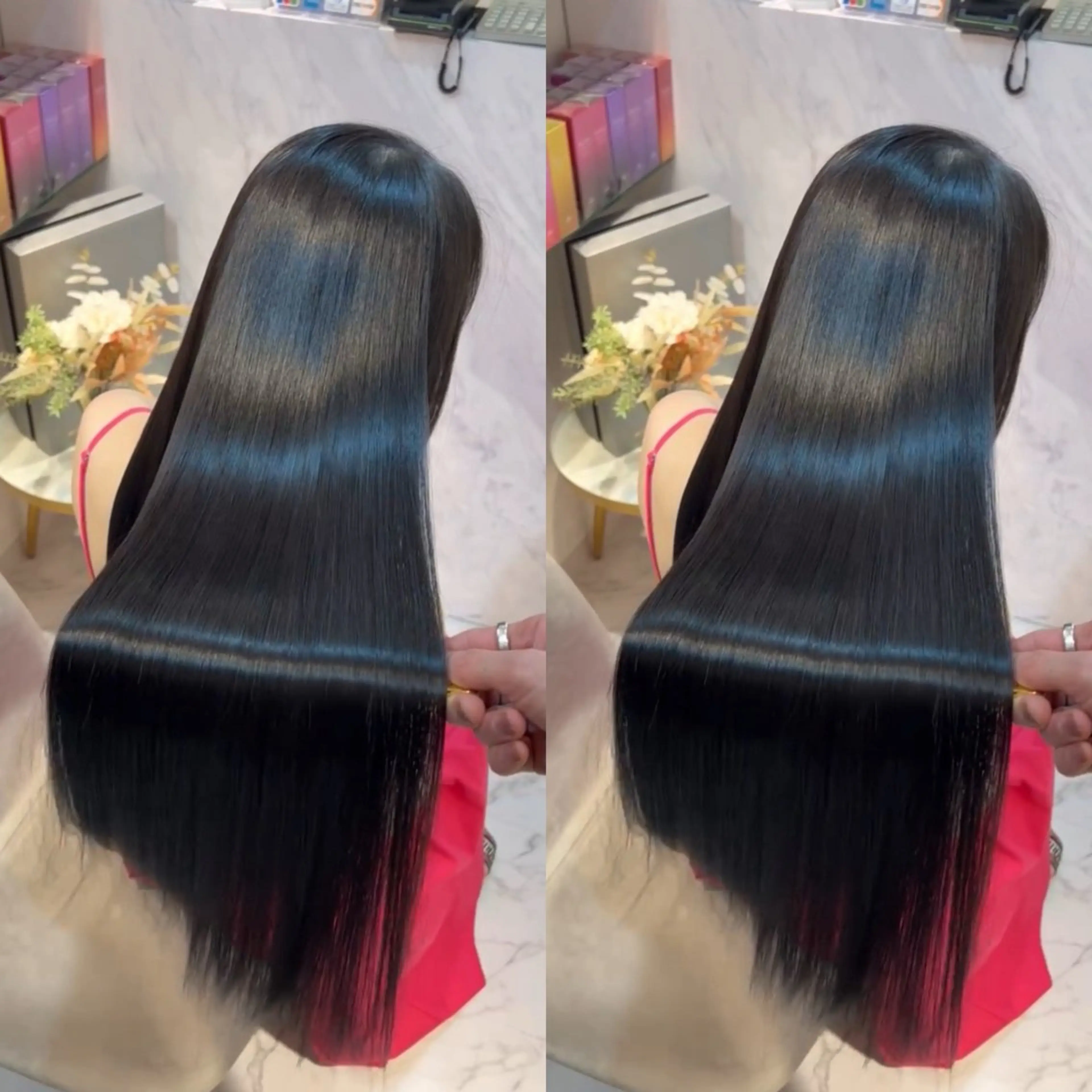 ロング 髪質改善 縮毛矯正 縮毛矯正 トリートメント HANARE by youres hair 神楽坂所属・神楽坂/縮毛矯正/ 髪質改善/香村優弥のヘアスタイル