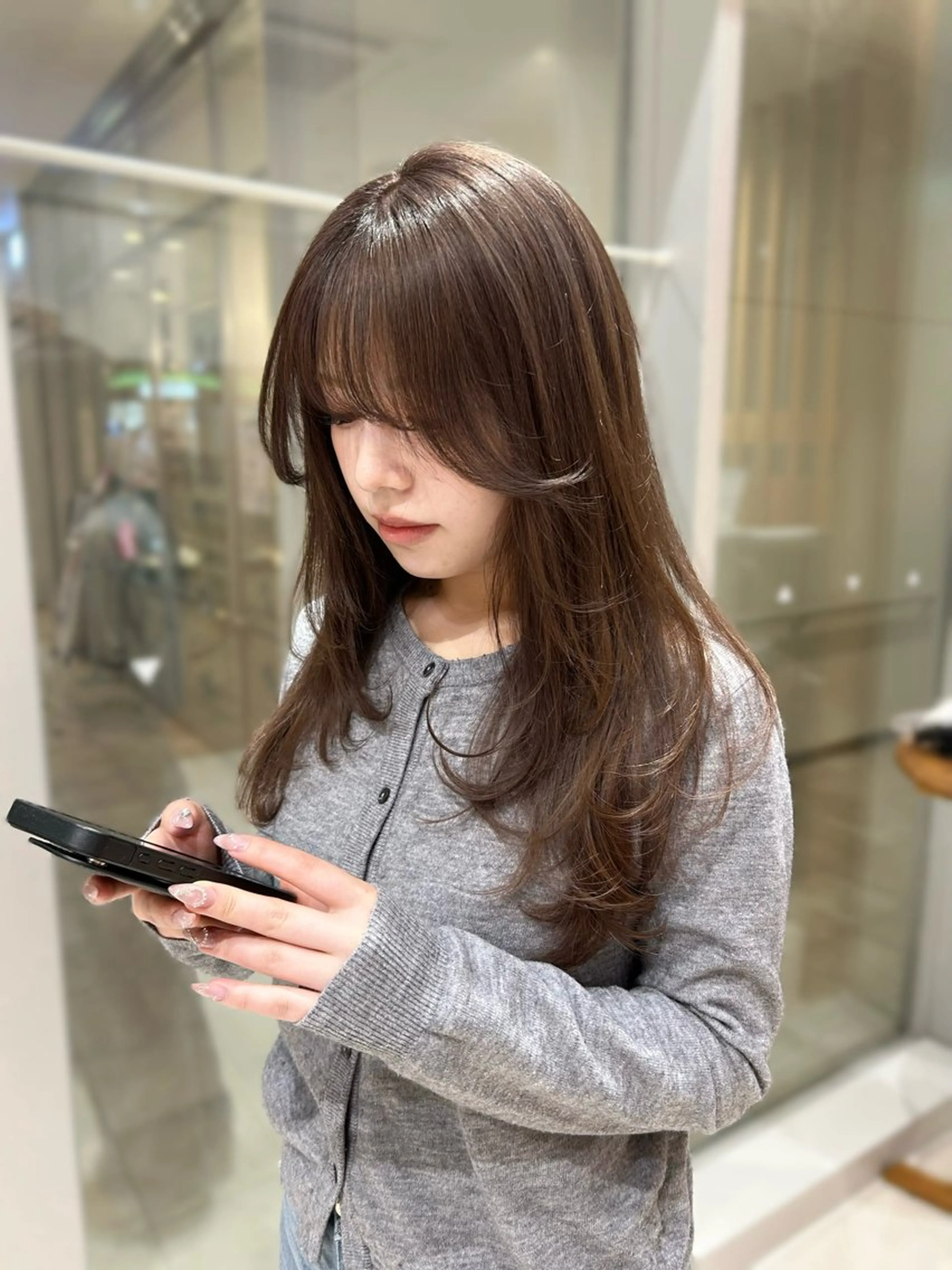 【前髪カット🤍＋前髪パーマ🎀】アイロンいらず！！の写真