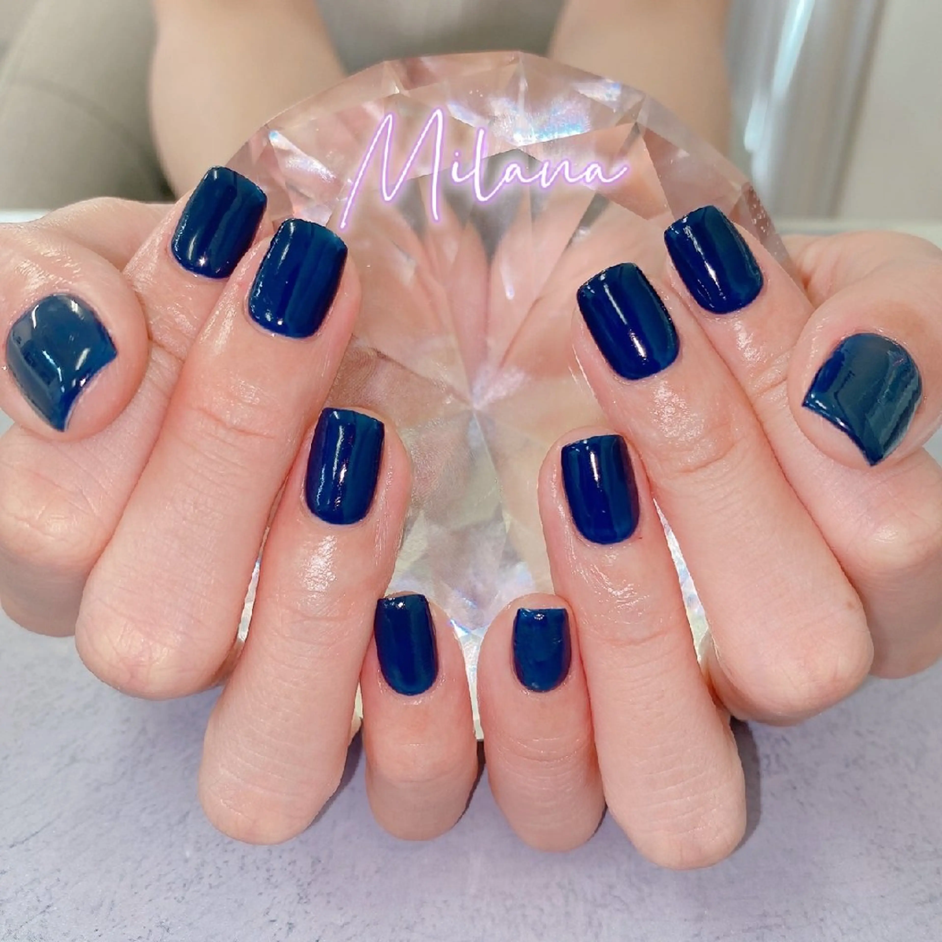 ネイル ワンカラーネイル Milana 川瀬のネイルデザイン