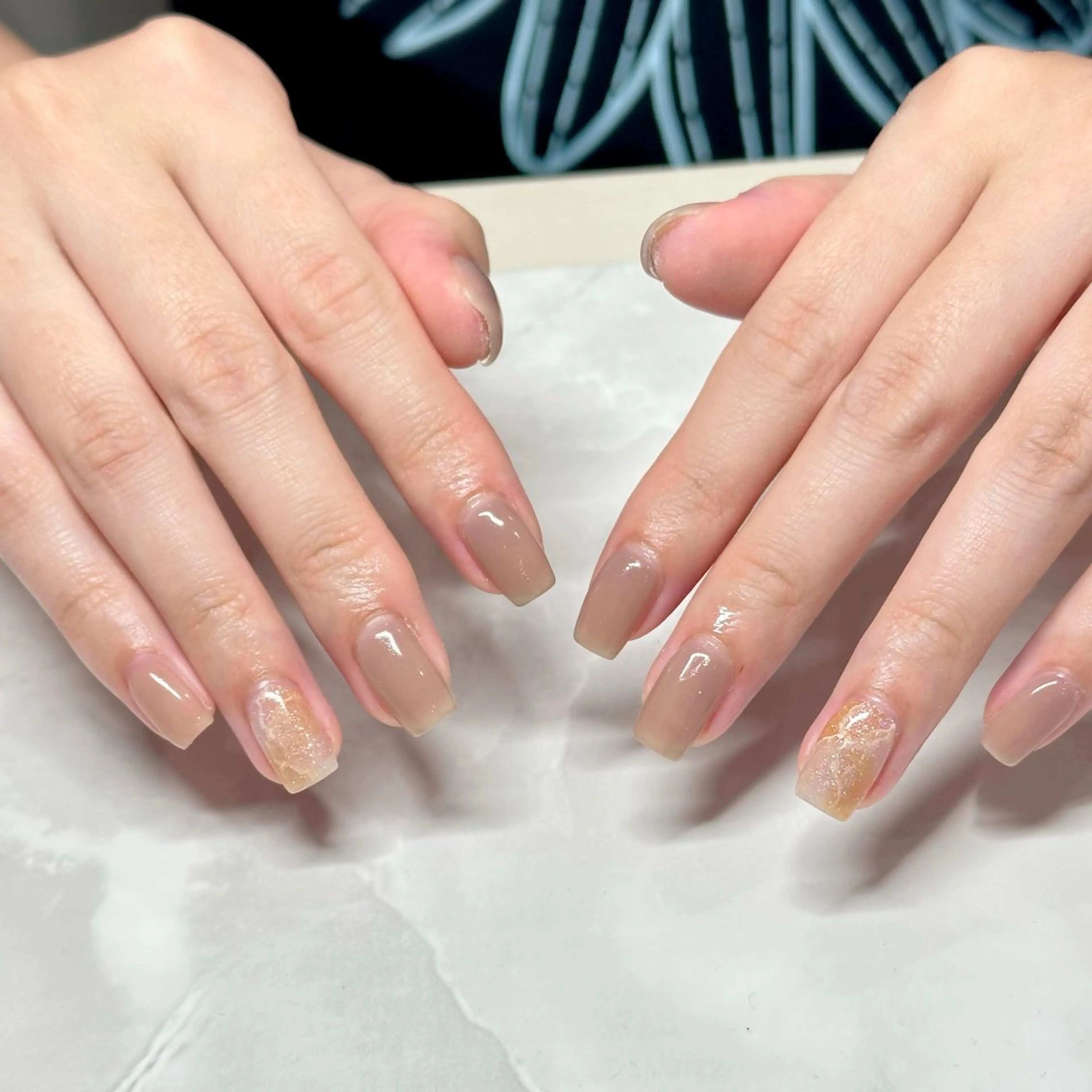 ネイル 韓国ネイル ニュアンスネイル オフィスネイル wellmoon Tanaのネイルデザイン