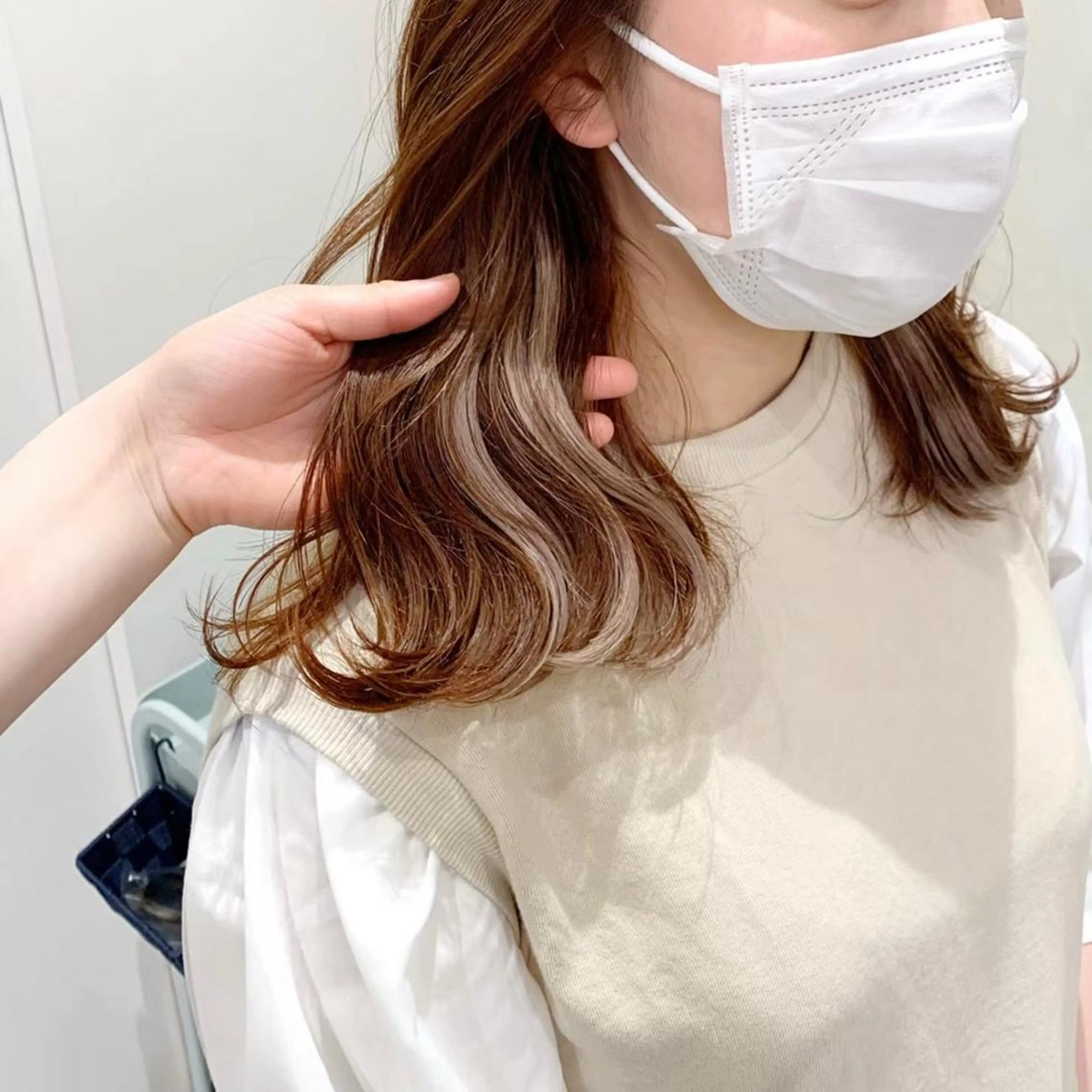 ミディアム ヘアアレンジ エクステ エクステ/ハイトーン 🐏☁️miminaのヘアスタイル