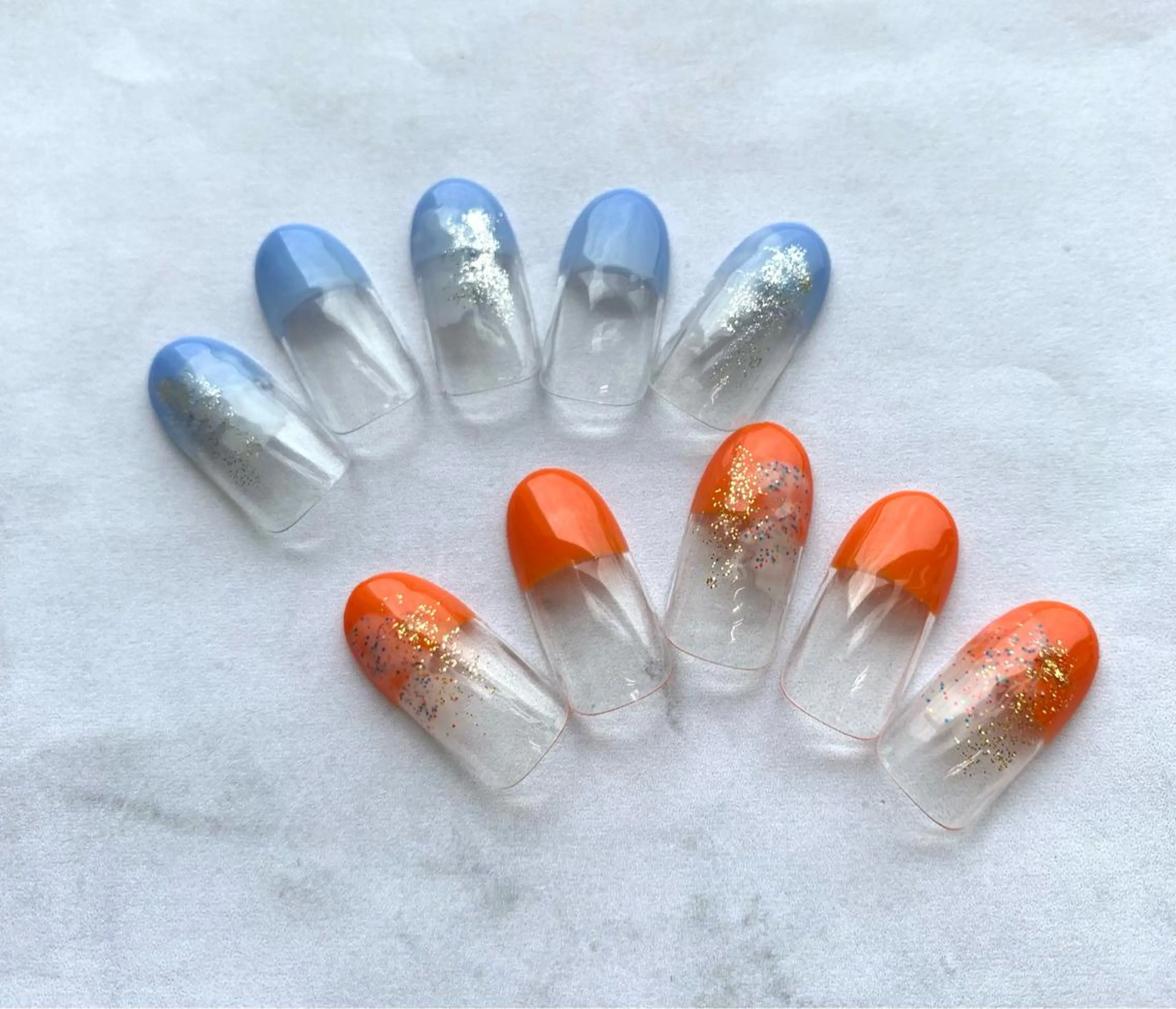 ネイル フレンチネイル ラメ(グリッター) 三村 綾のマツエク・マツパデザイン