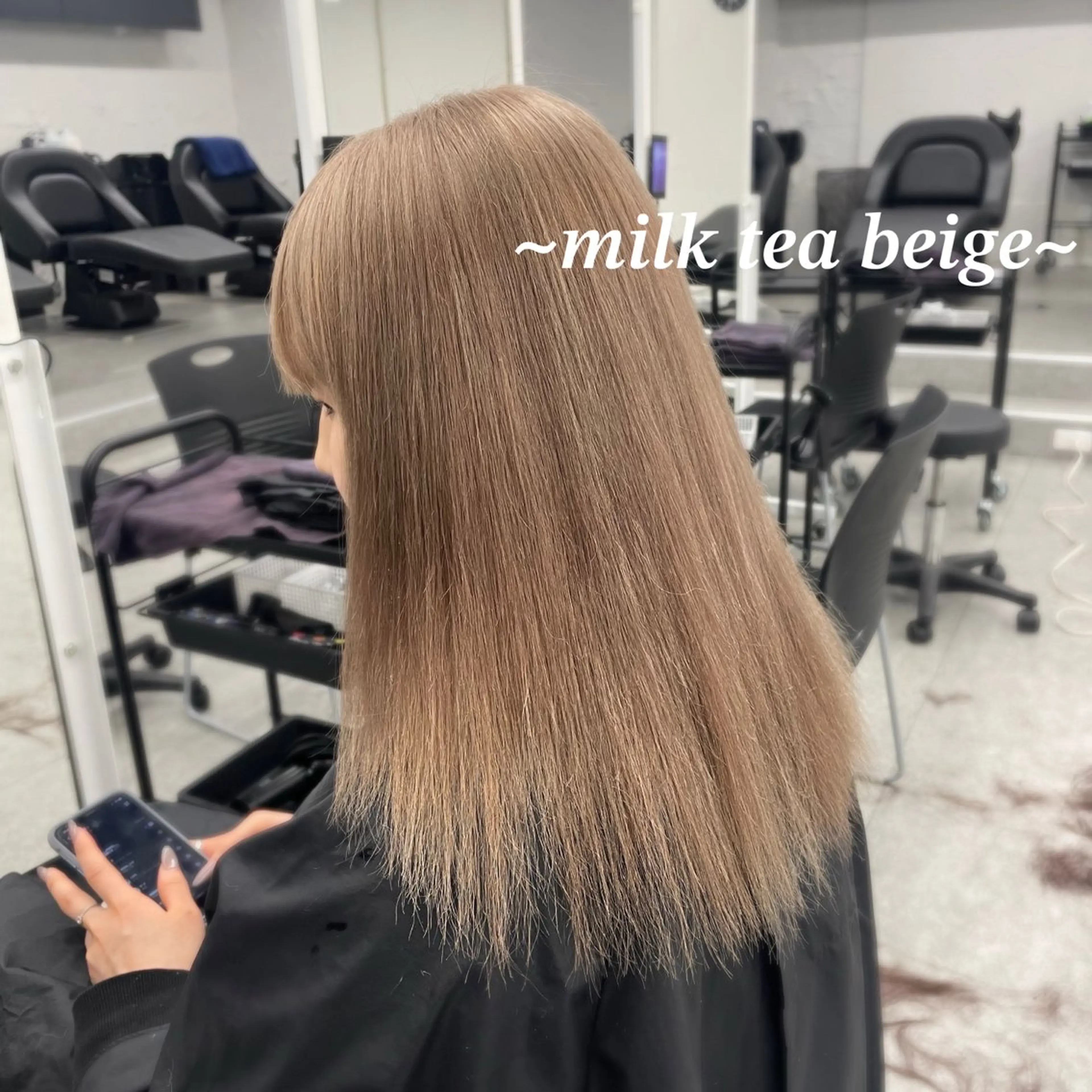 セミロング ヘアカラー トリートメント ヘッドスパ 🌿透明感赤み消し Keishin🌿のヘアスタイル