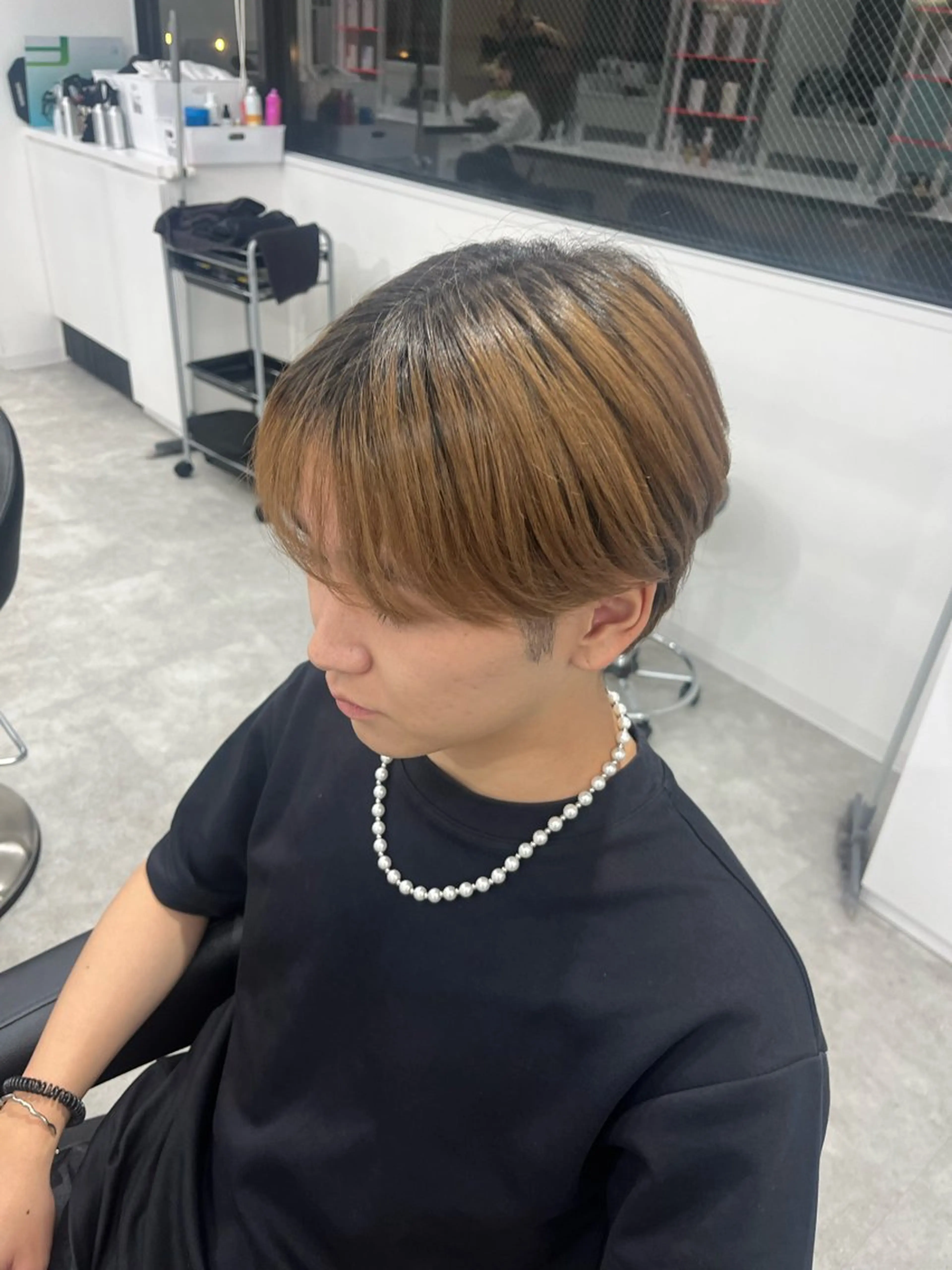 メンズ みう/仙台/暖色/ 艶髪/顔周りカット/のヘアスタイル