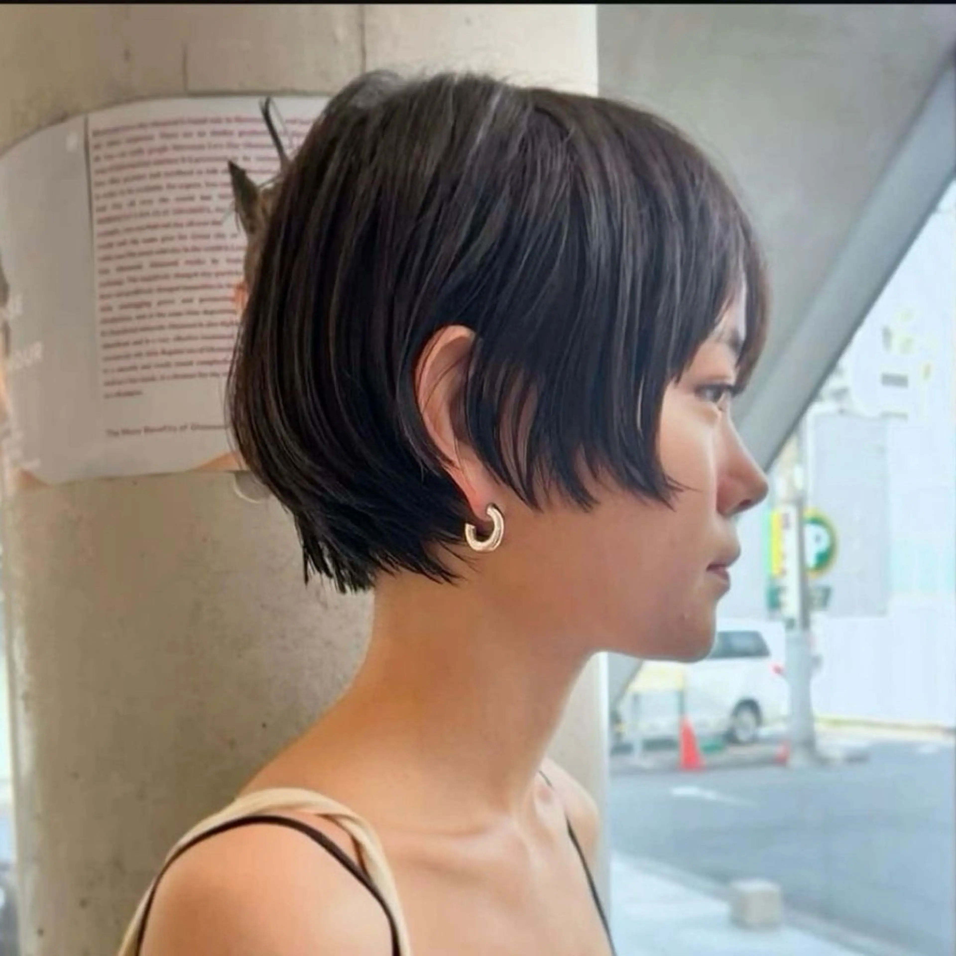 ショート カラー カット ヘアカラー トリートメント 表参道/赤み無し 透明感 colorのヘアスタイル