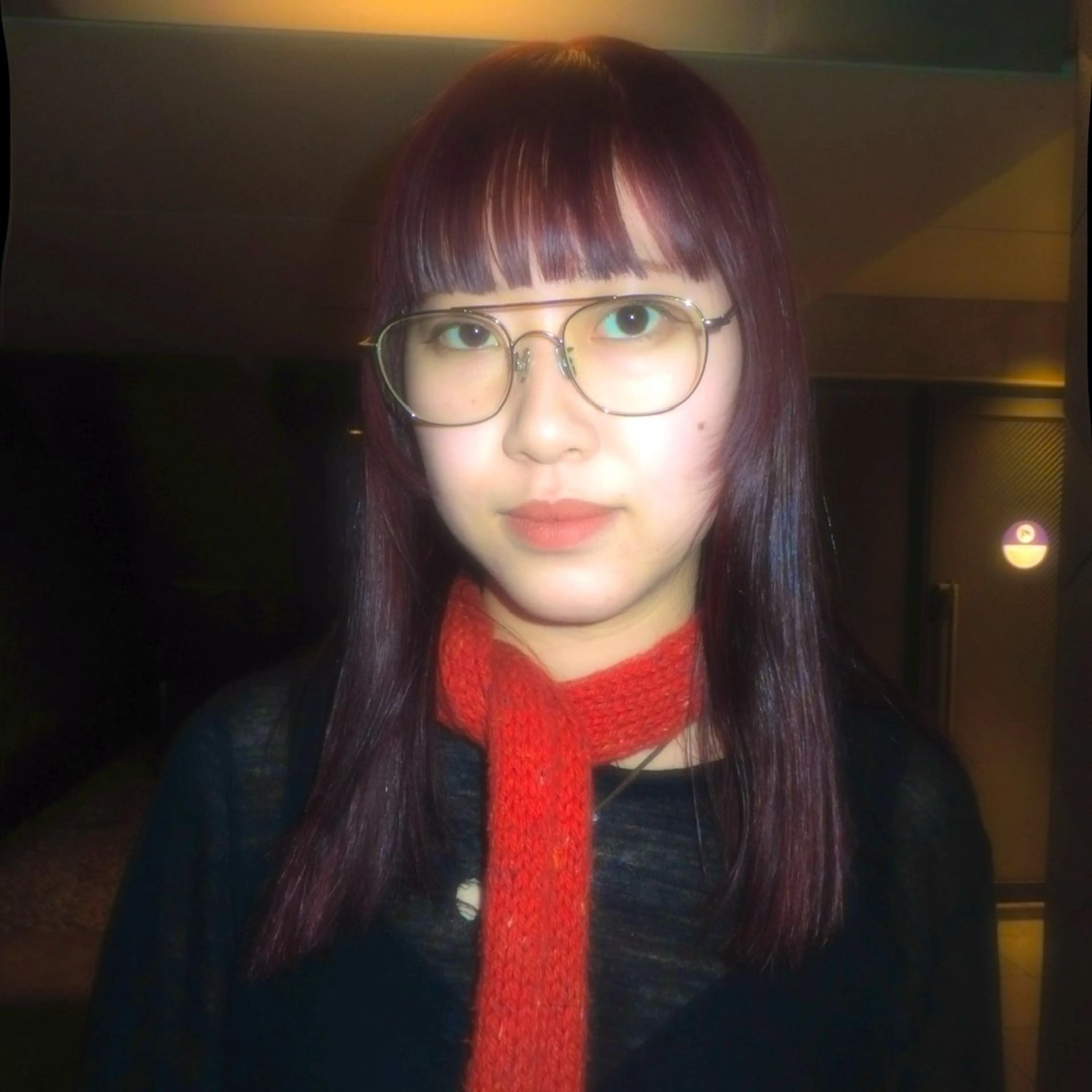 セミロング カラー ブリーチ ブリーチなしカラー タマキ/似合わせ カット/Wカラーのヘアスタイル