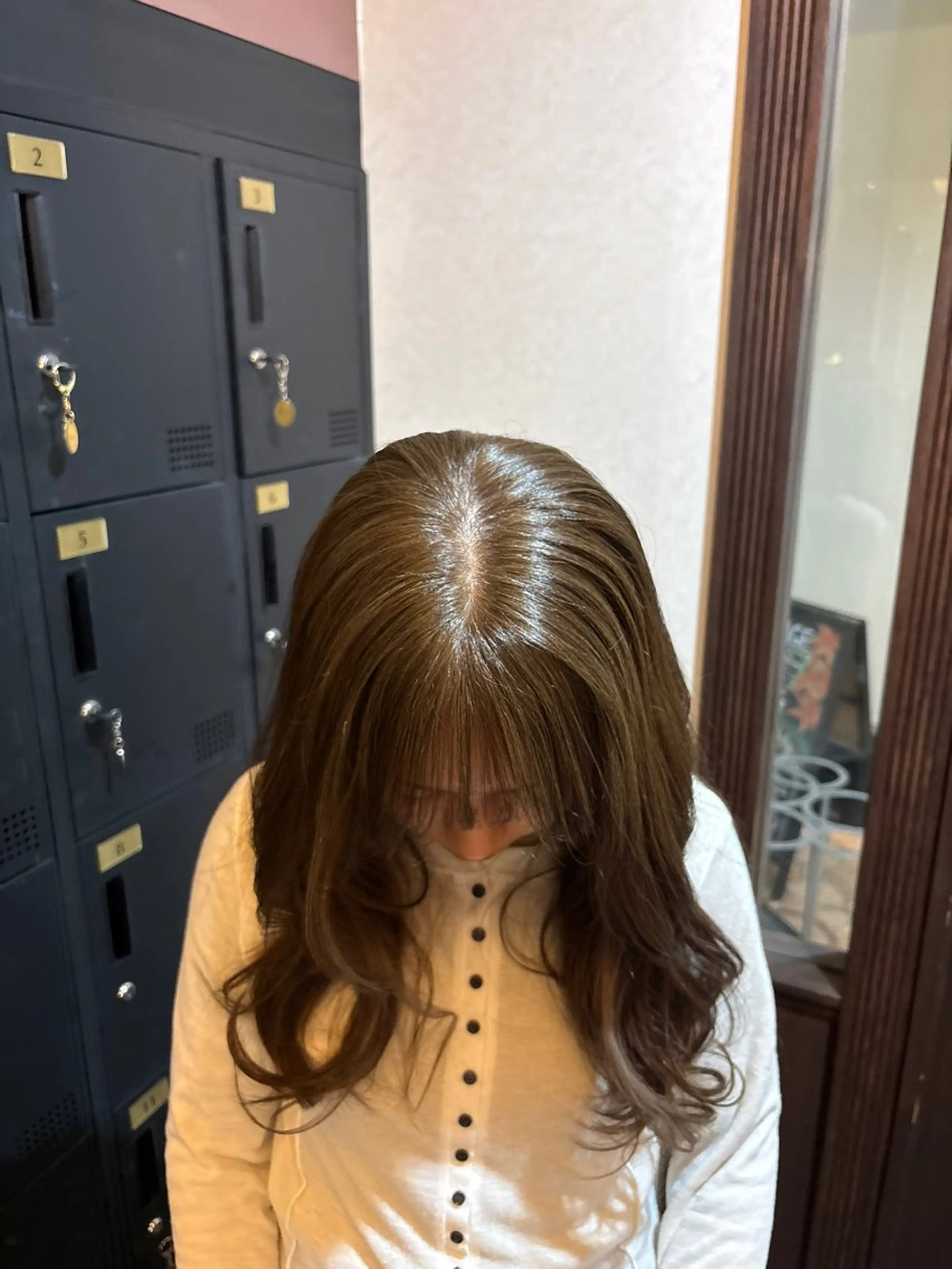 カラー ベージュカラー ブリーチ ダブルカラー ブリーチなしカラー オリーブベージュ [naitre] mashiroのヘアスタイル