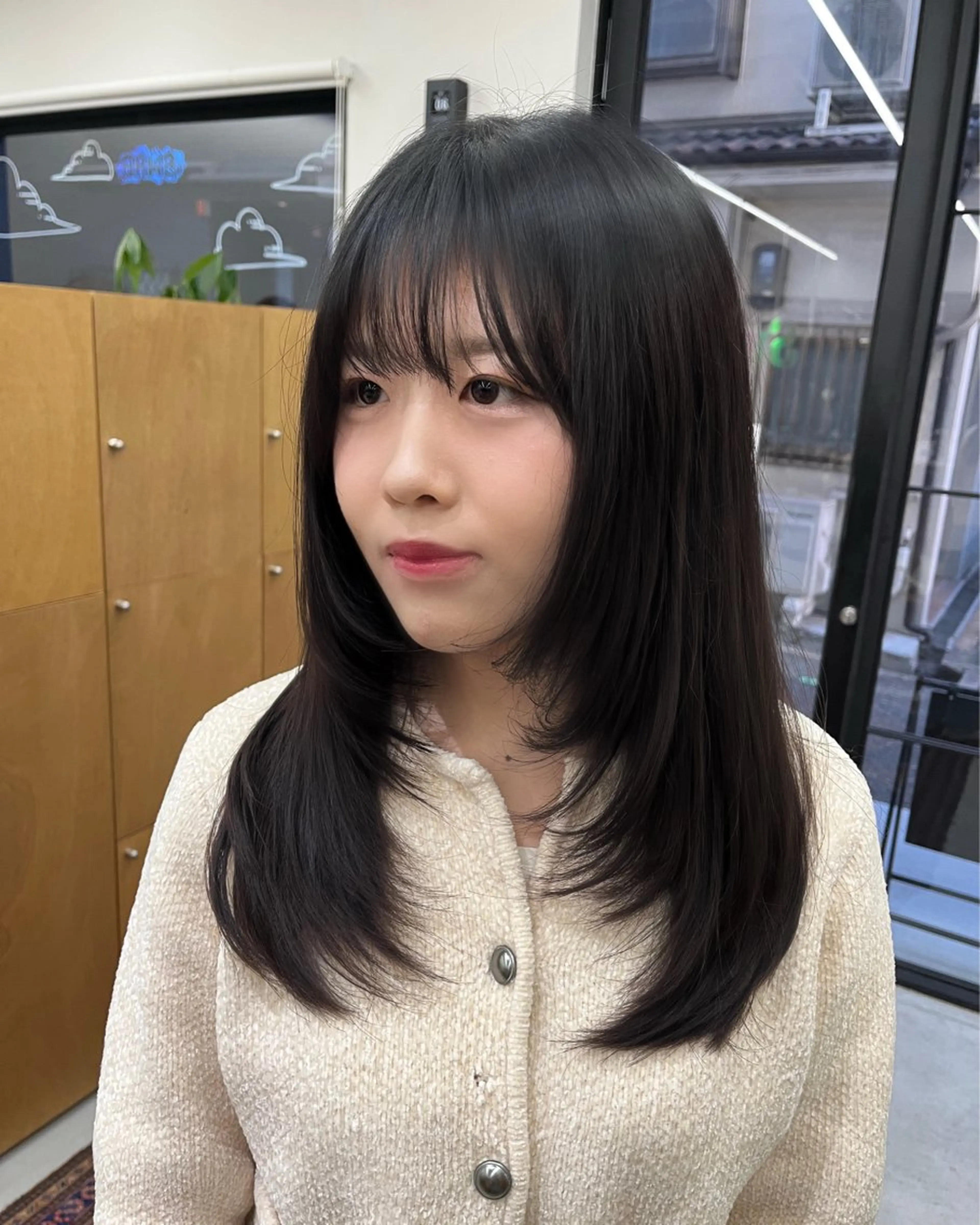 ロング カラー ヨシンモリ レイヤーカット カット ヘアカラー miyu /レイヤー/ブリーチのヘアスタイル