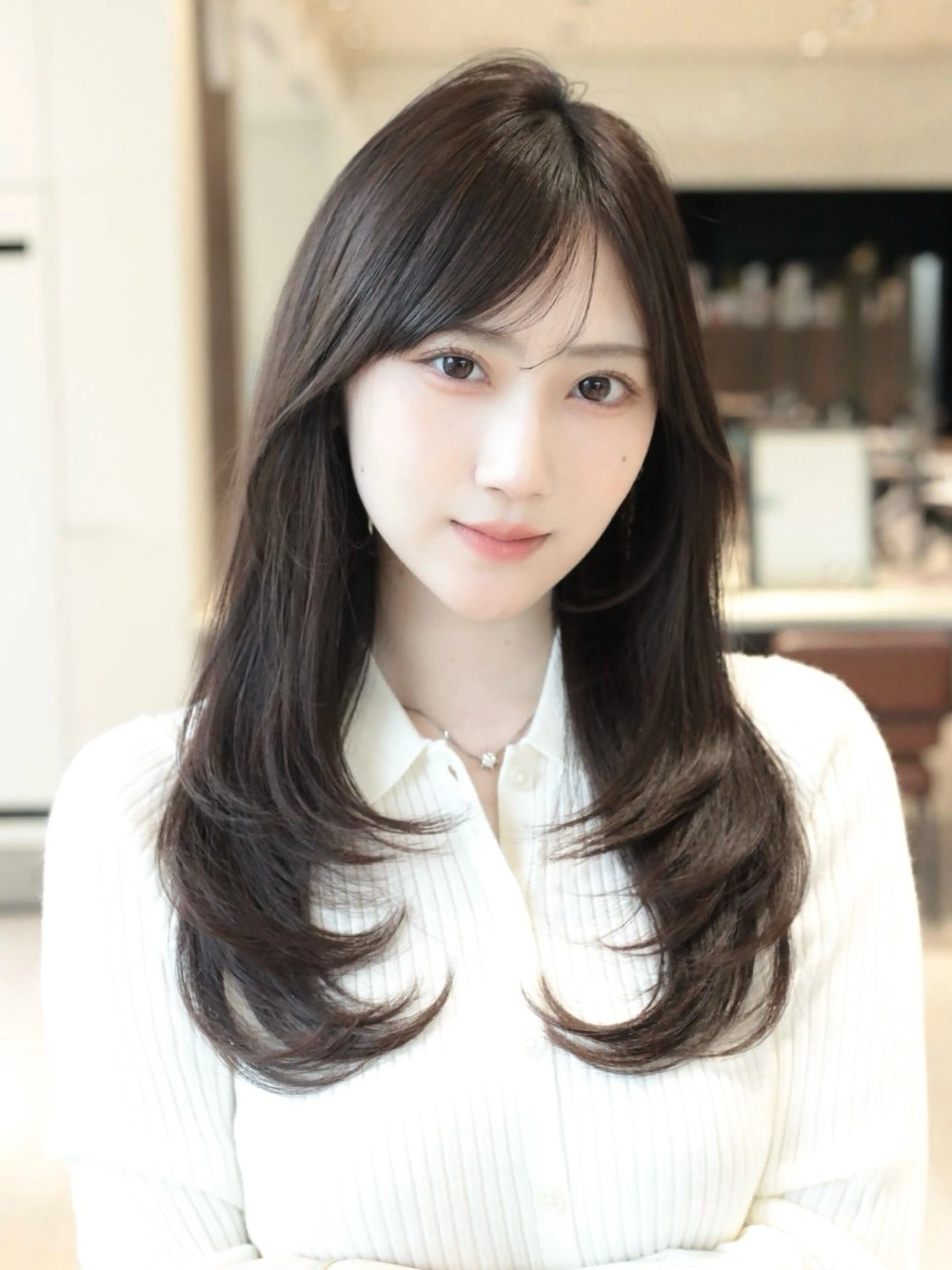 ロング カラー レイヤーカット カット ヘアカラー トリートメント レイヤー/顔周り /透明感🩶高橋大のヘアスタイル