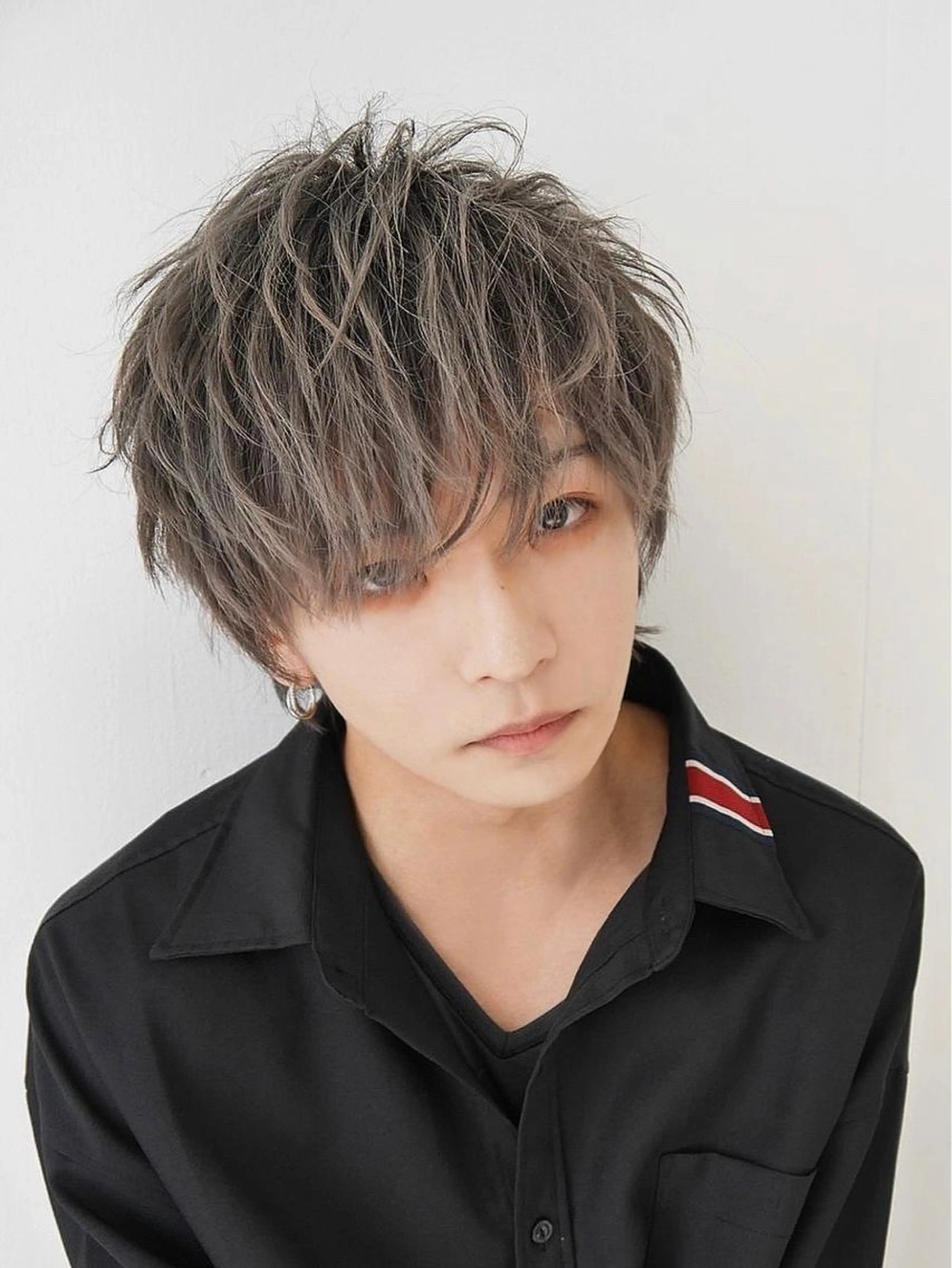 【ミルクティー、ベージュ系ならこれ】メンズカット+ケアブリーチダブルカラーの写真