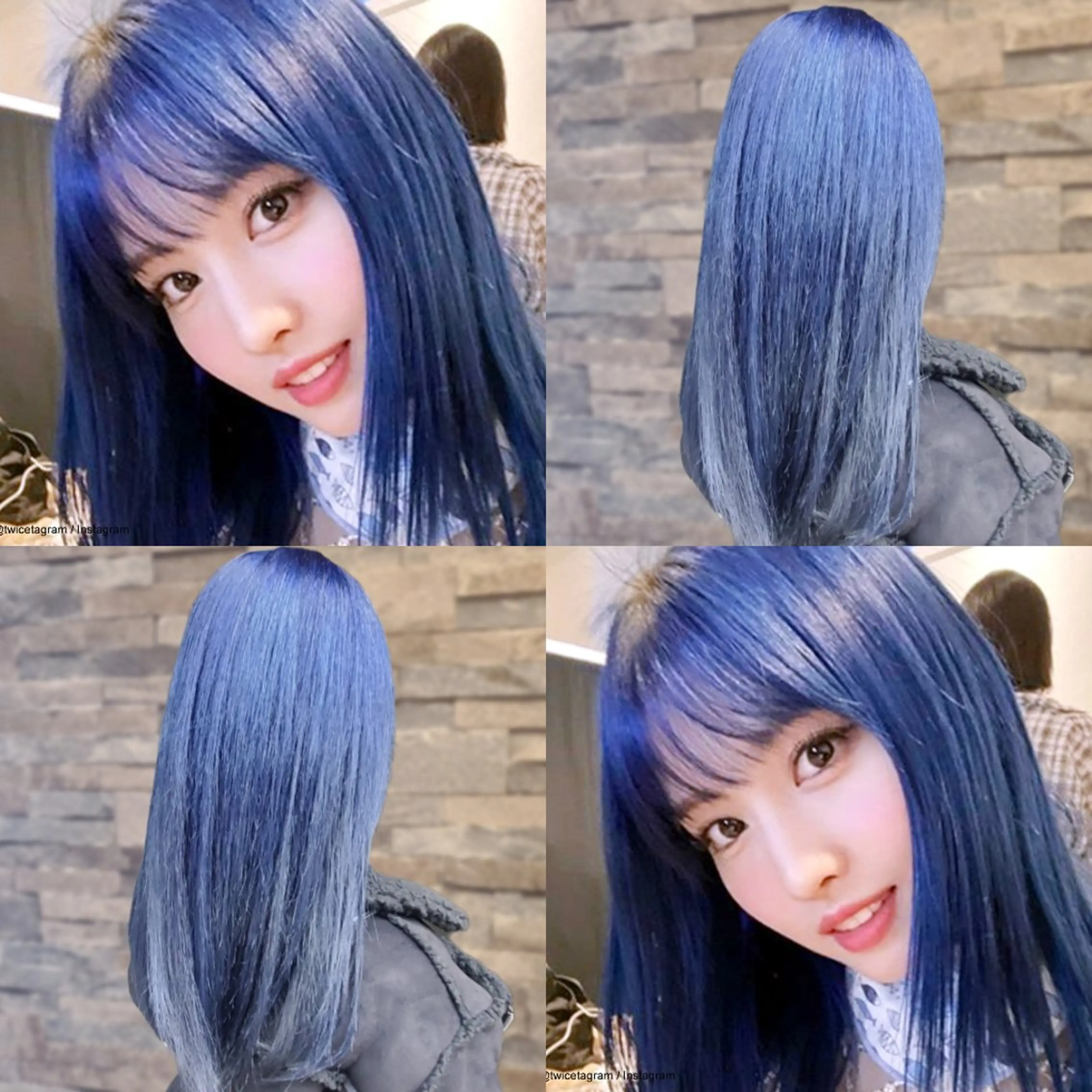 ロング カラー ブルーカラー カット ヘアカラー 派手髪/ハイトーン/ エクステ✨ユウキのヘアスタイル