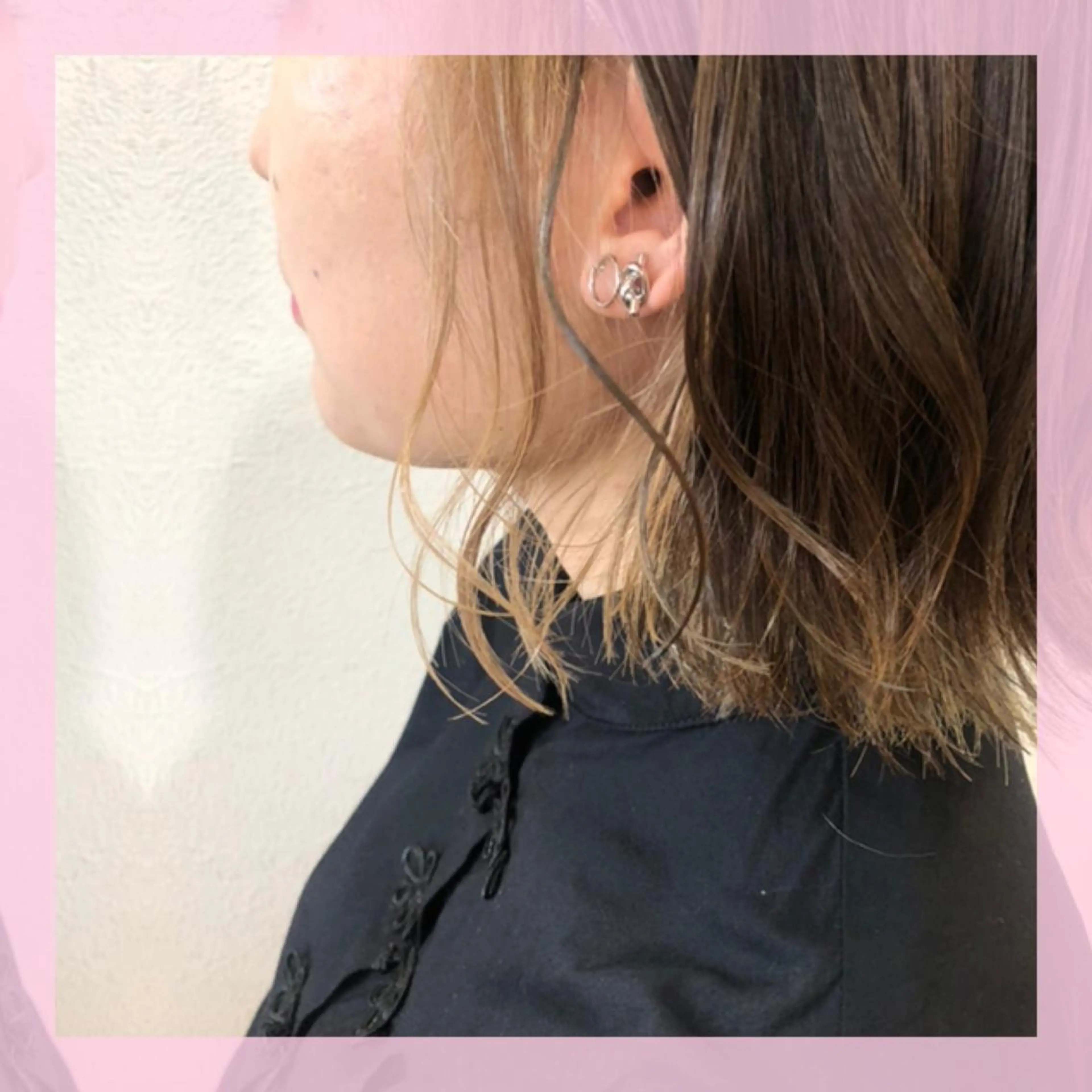 ミディアム カラー ベージュカラー インナーカラー カット ヘアカラー plum.所属・🍒前川 🍒のヘアスタイル