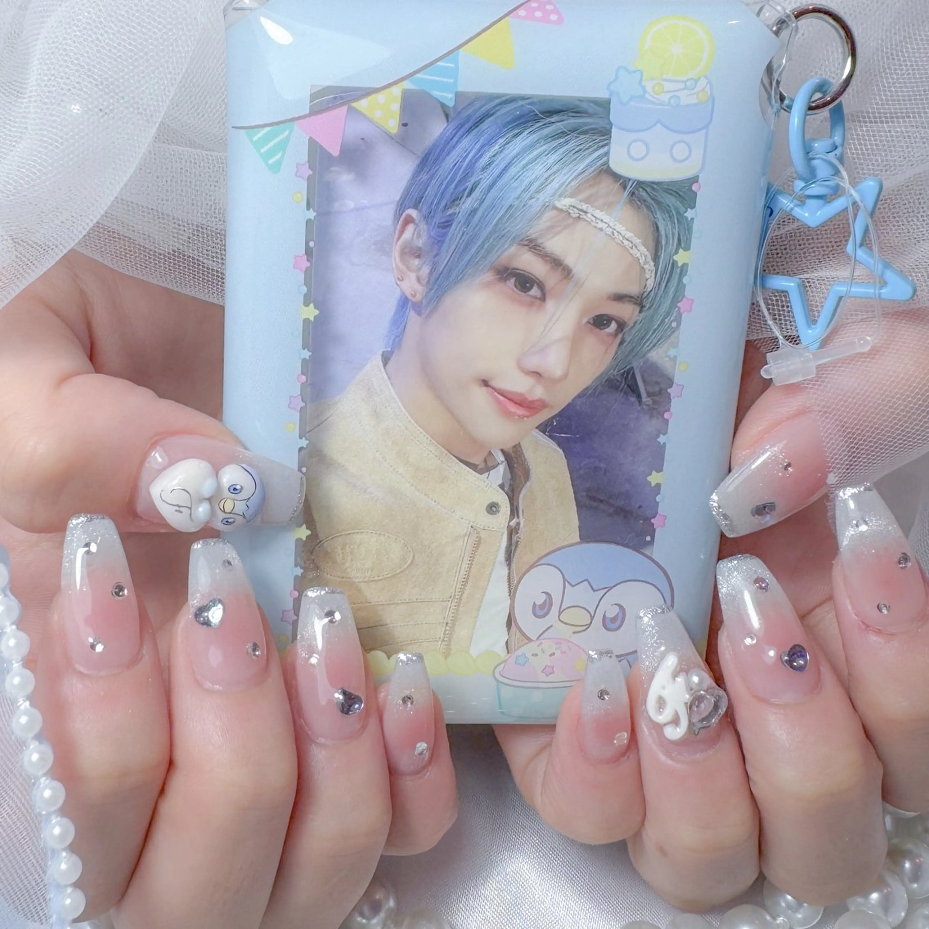 ネイル ジェルネイル 韓国ネイル ミラーネイル パラジェル シンプルネイル tomo Hwanyのネイルデザイン