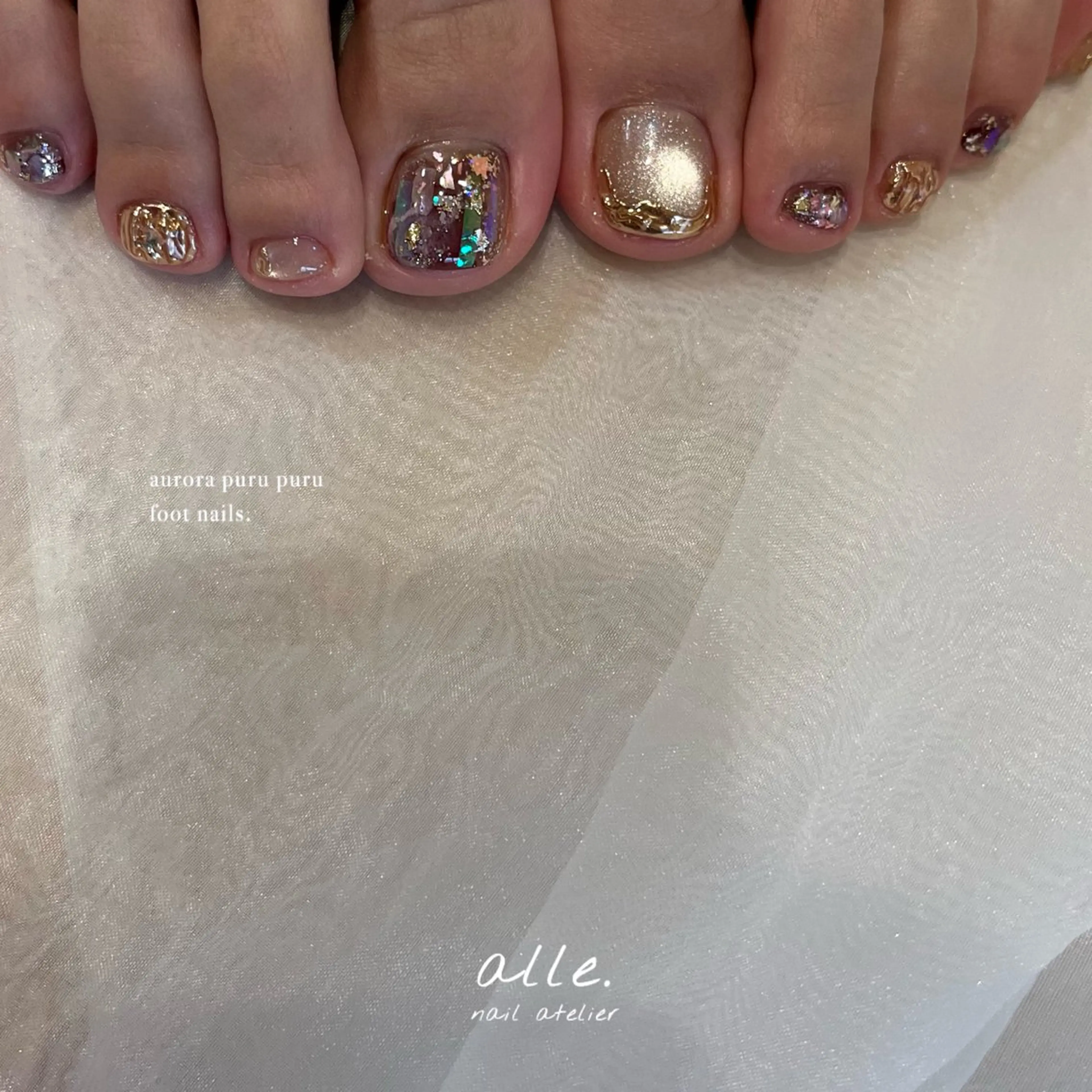 ネイル フットネイル atelier alle.のネイルデザイン